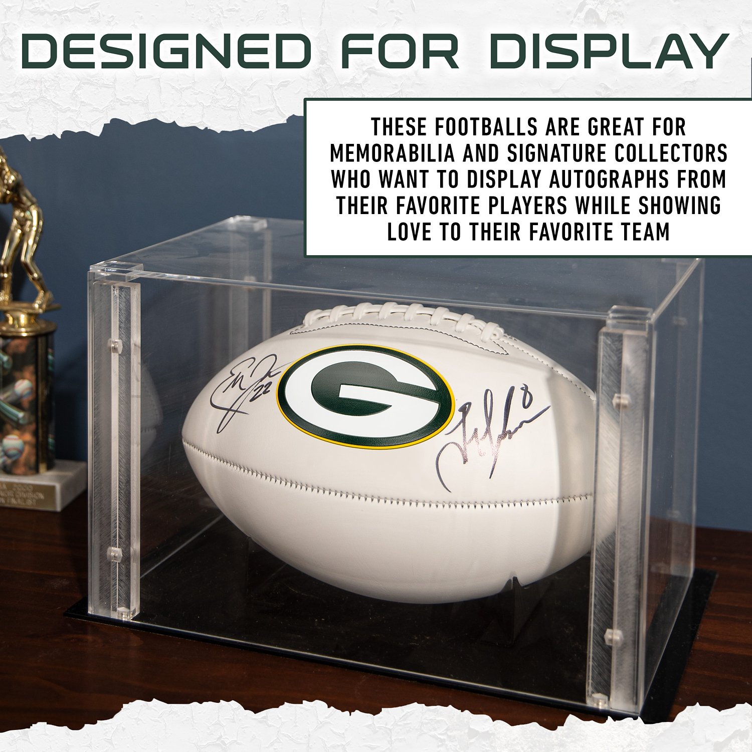 Franklin Green Bay Packers Official Size Autograph Football - view number 6