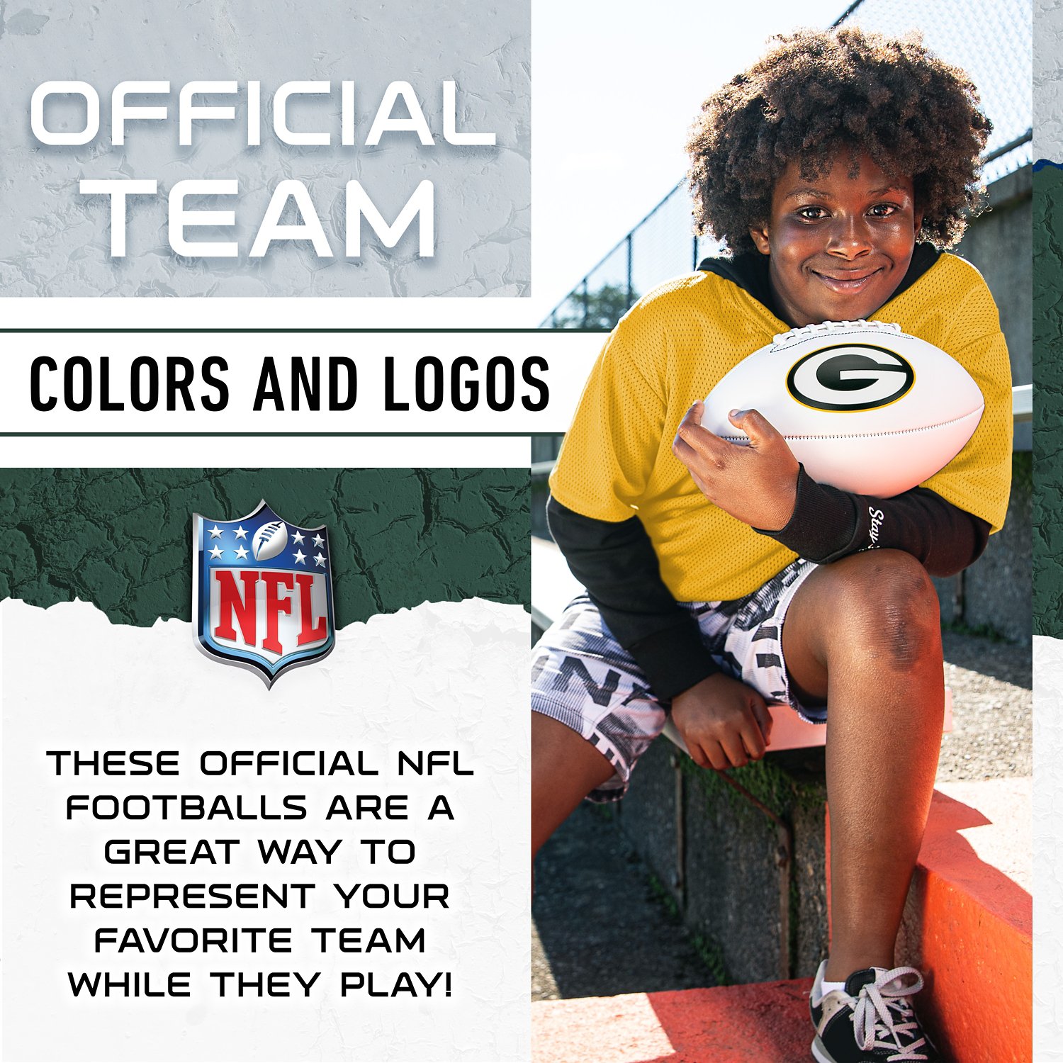 Franklin Green Bay Packers Official Size Autograph Football - view number 8