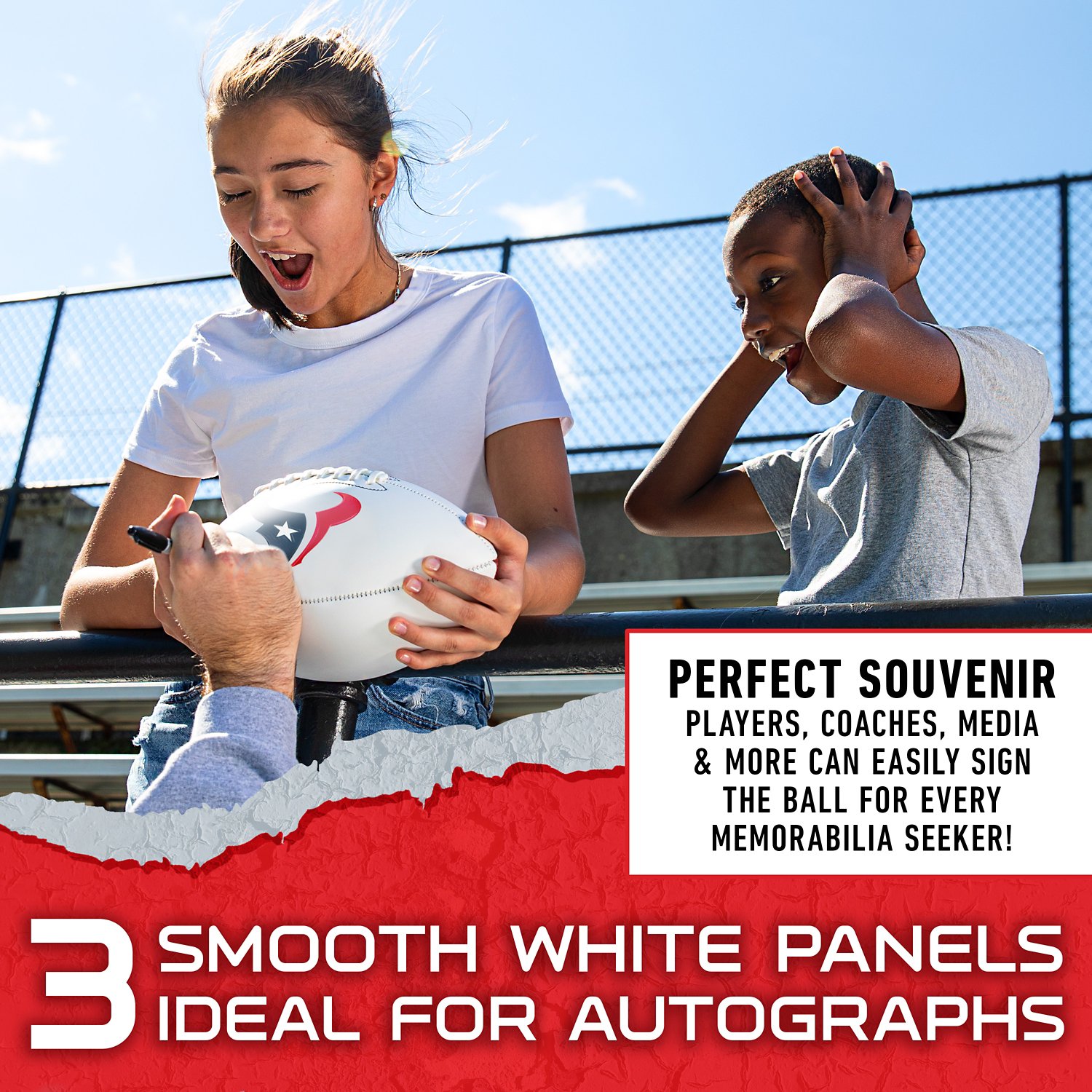 Franklin Houston Texans Official Size Autograph Football - view number 7