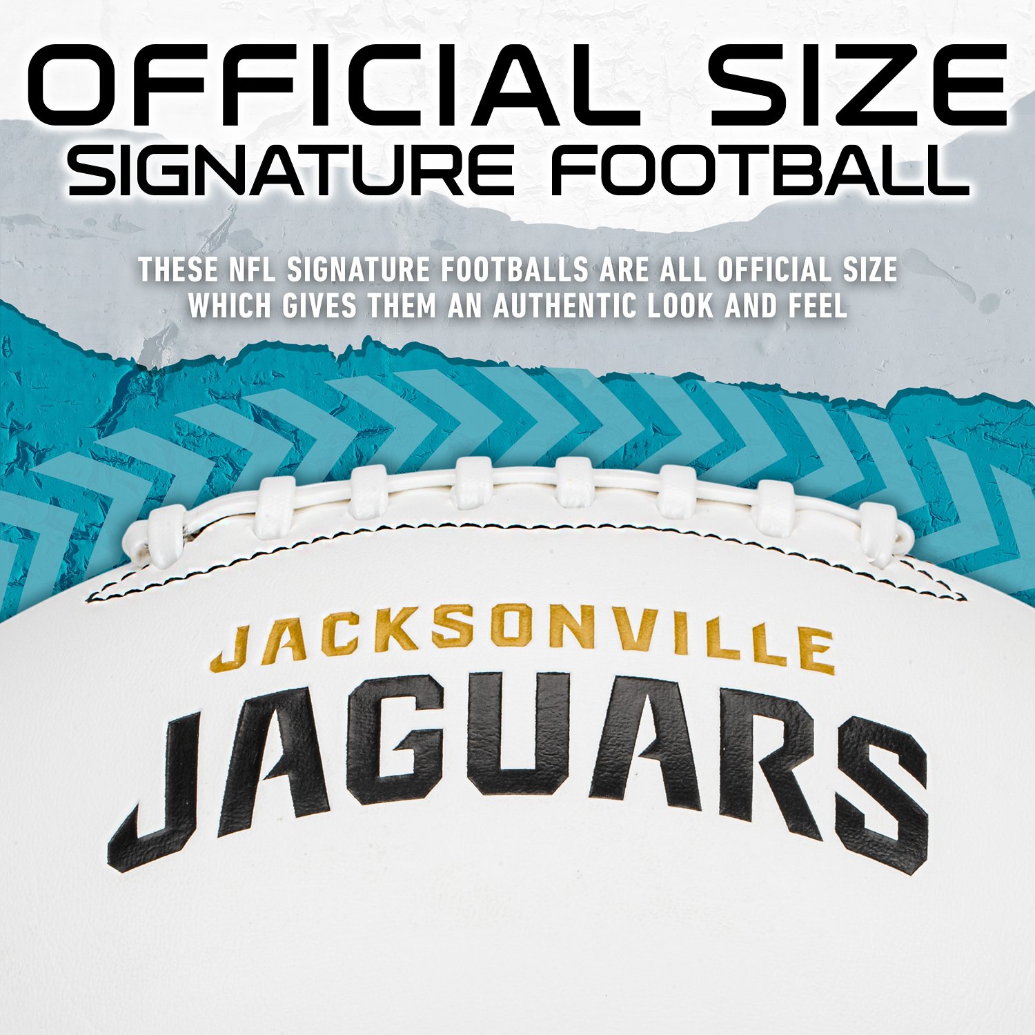 Franklin Jacksonville Jaguars Official Size Autograph Football  - view number 5