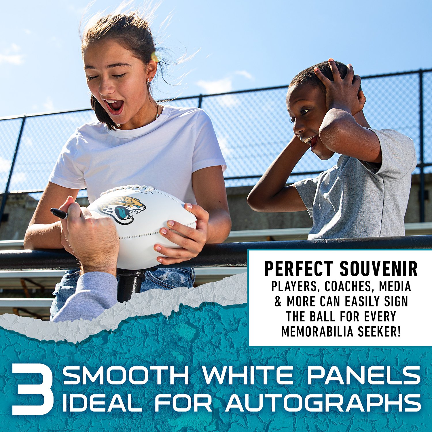 Franklin Jacksonville Jaguars Official Size Autograph Football  - view number 7