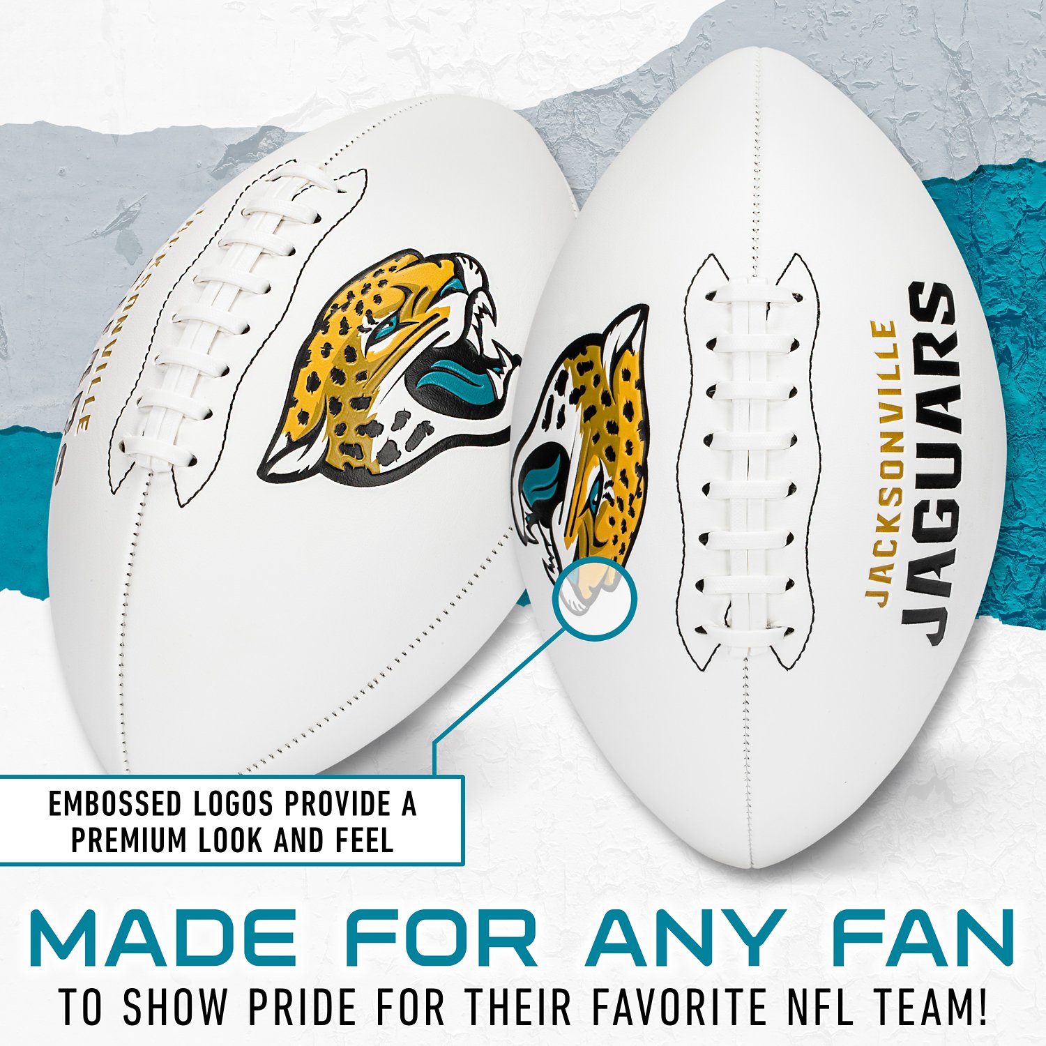 Franklin Jacksonville Jaguars Official Size Autograph Football  - view number 4
