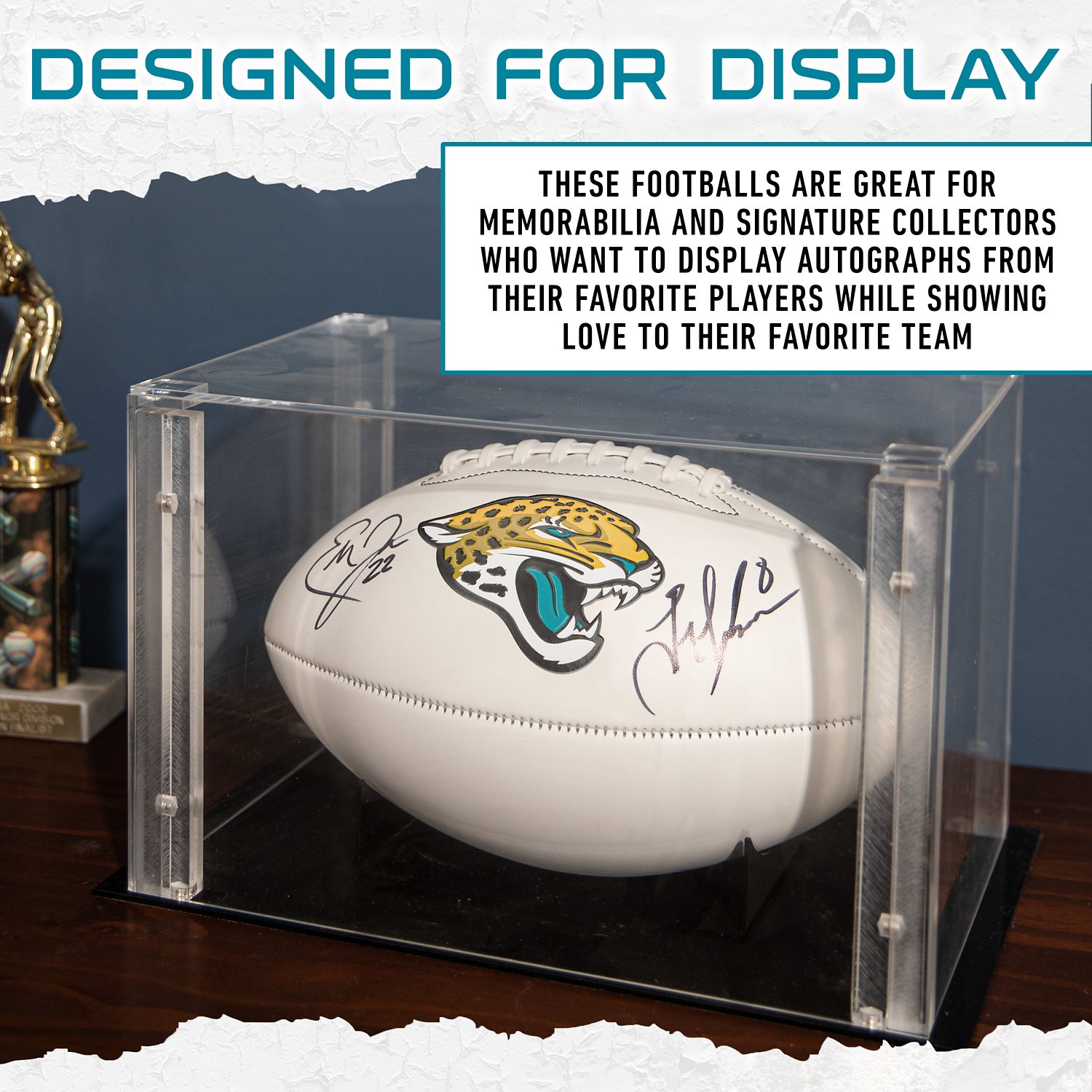 Franklin Jacksonville Jaguars Official Size Autograph Football  - view number 6