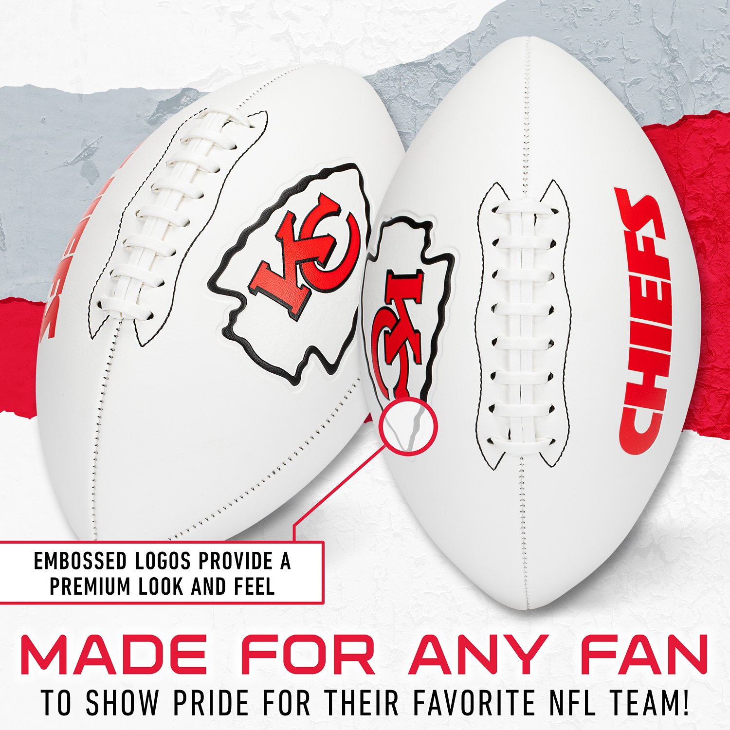 Franklin Kansas City Chiefs Official Size Autograph Football - view number 4