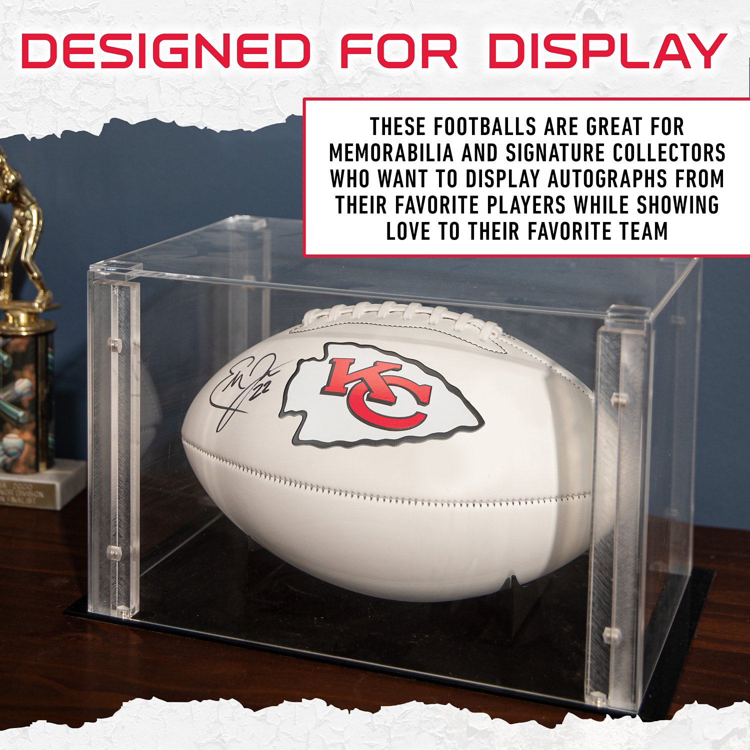 Franklin Kansas City Chiefs Official Size Autograph Football - view number 6