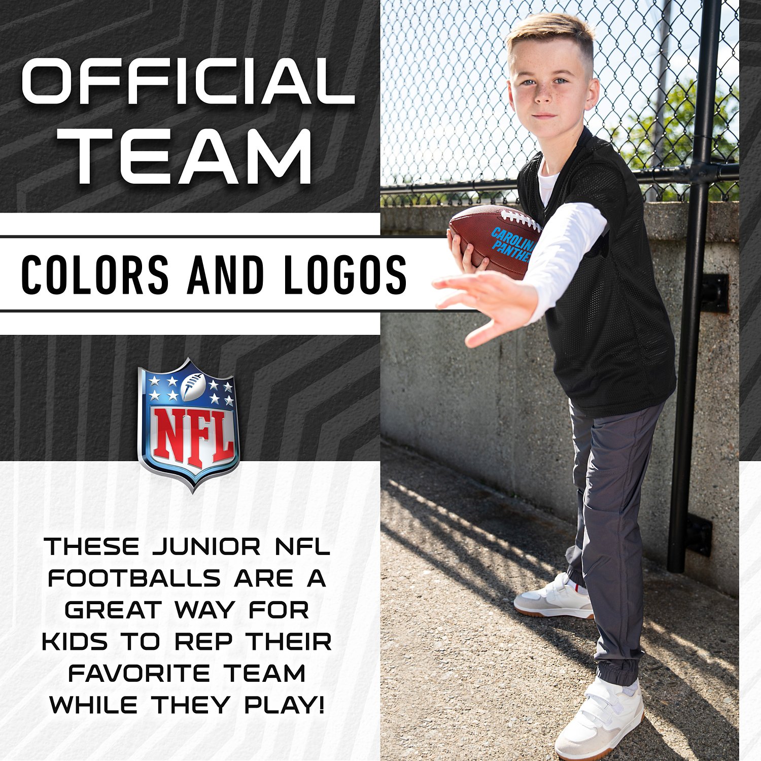 Franklin Kids' Carolina Panthers Junior Football - view number 8
