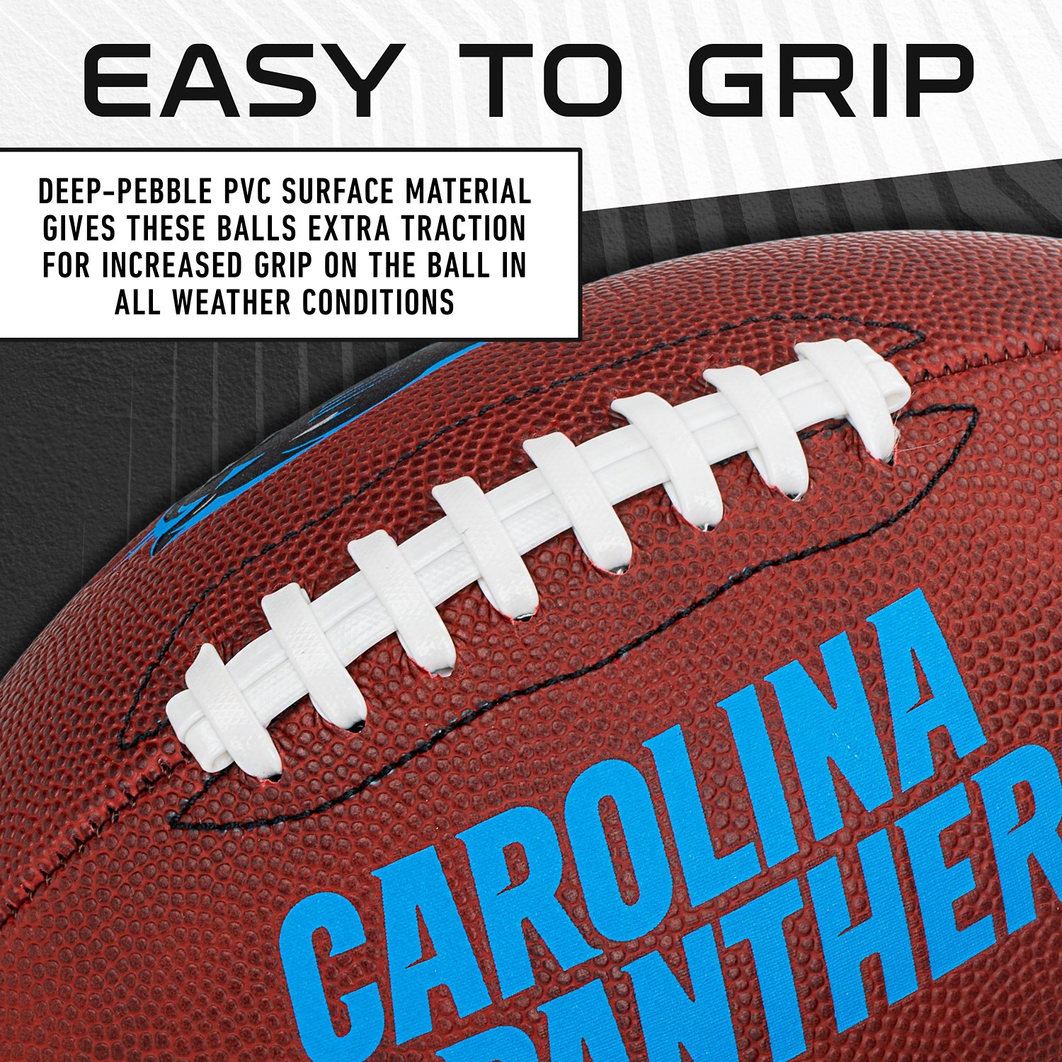 Franklin Kids' Carolina Panthers Junior Football - view number 6