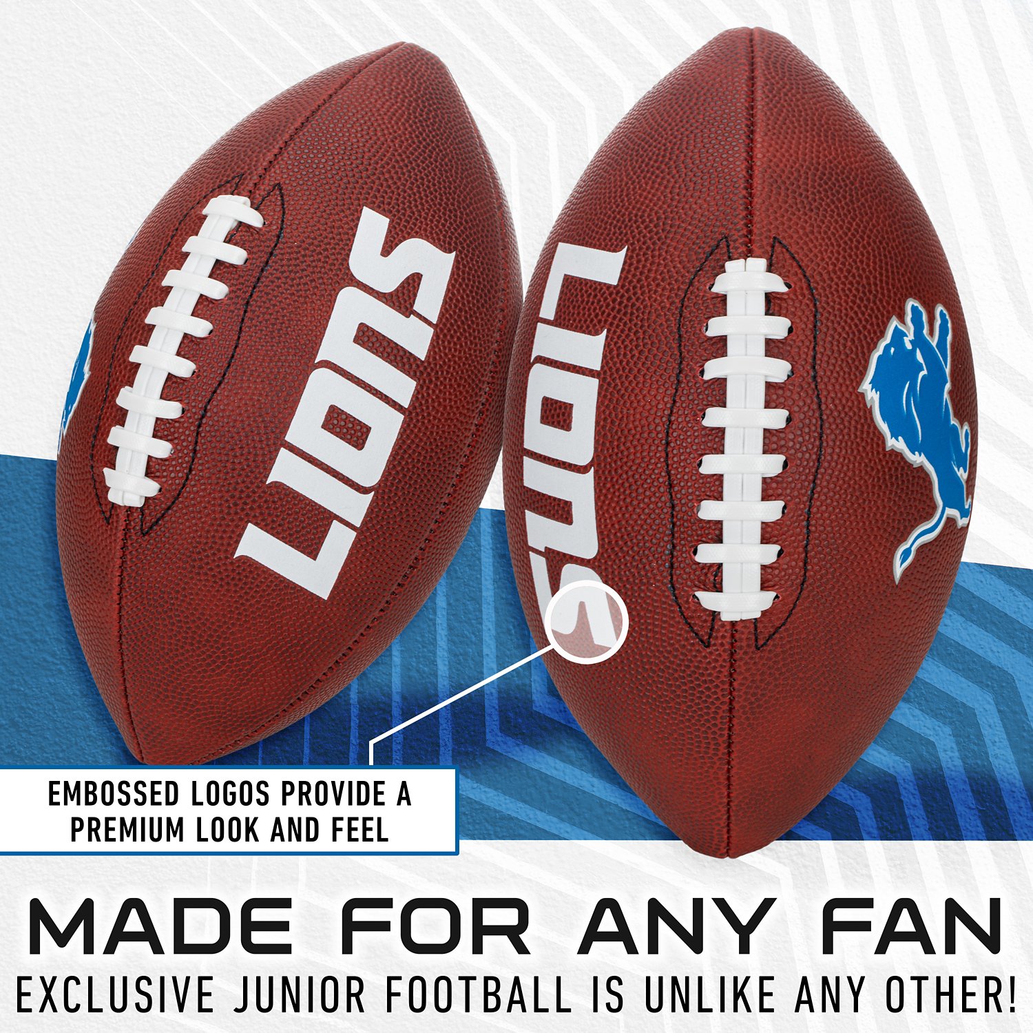 Franklin Kids' Detroit Lions Junior Football - view number 4