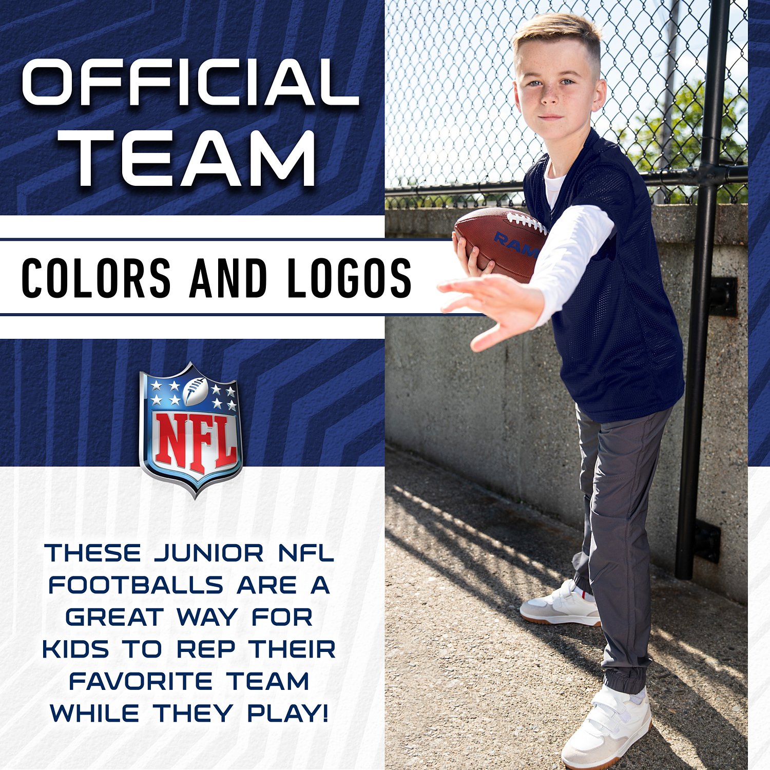 Franklin Kids' Los Angeles Rams Junior Football - view number 8