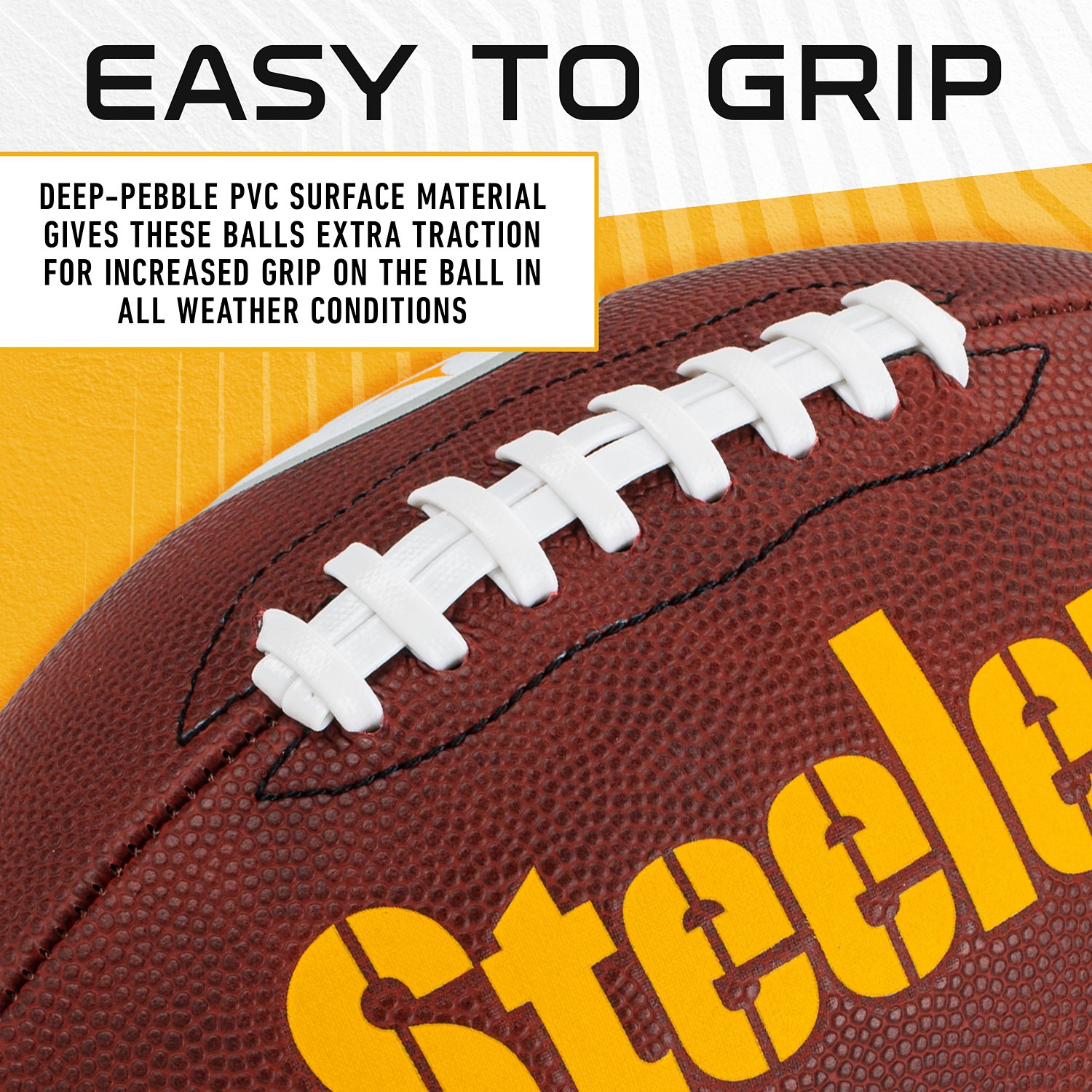 Franklin Kids' Pittsburgh Steelers Junior Football - view number 6
