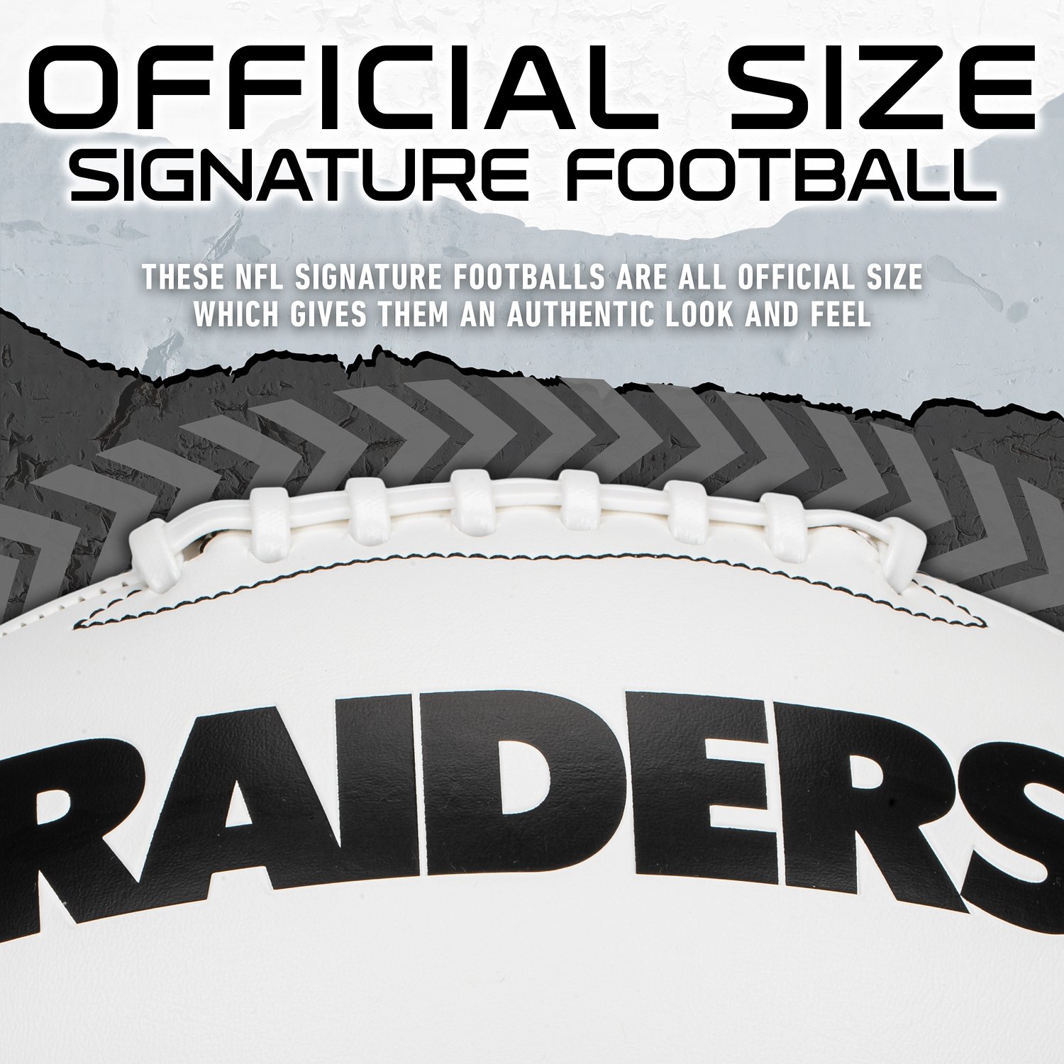 Franklin Las Vegas Raiders Official Size Autograph Football  - view number 5