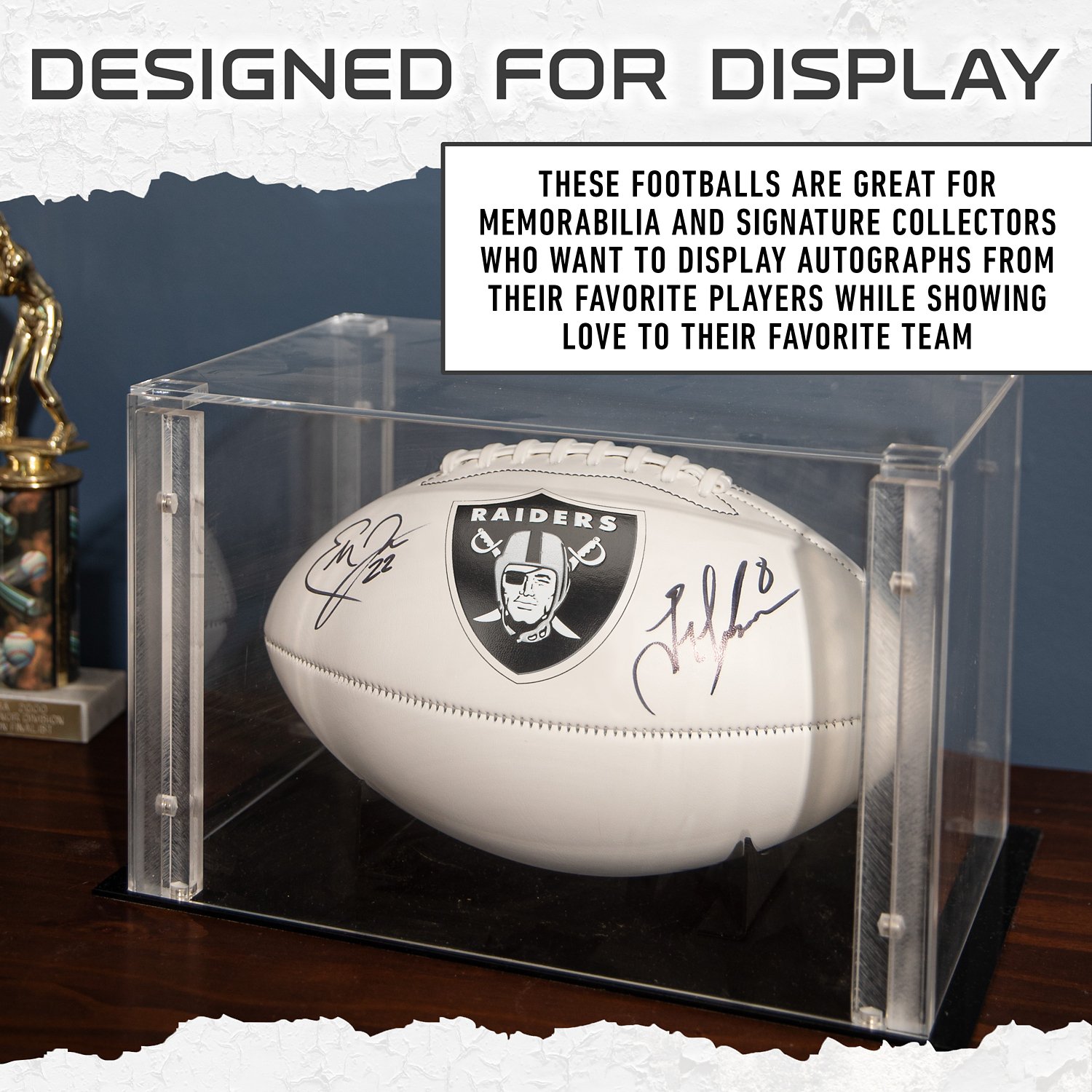 Franklin Las Vegas Raiders Official Size Autograph Football  - view number 6