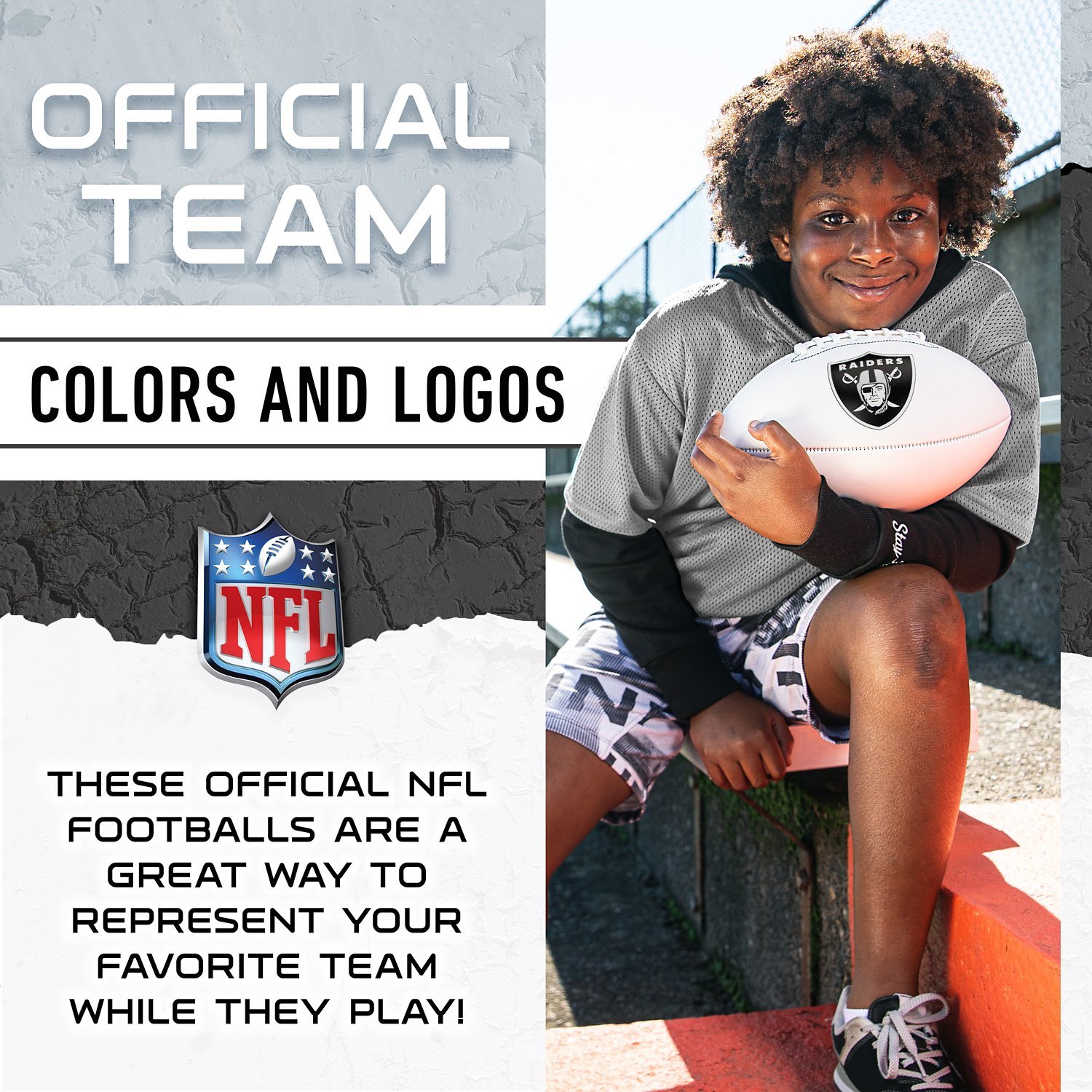 Franklin Las Vegas Raiders Official Size Autograph Football  - view number 8