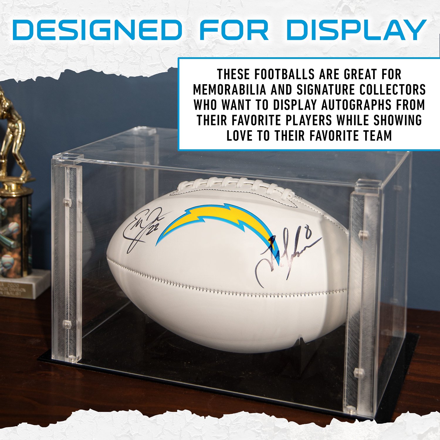 Franklin Los Angeles Chargers Official Size Autograph Football - view number 6
