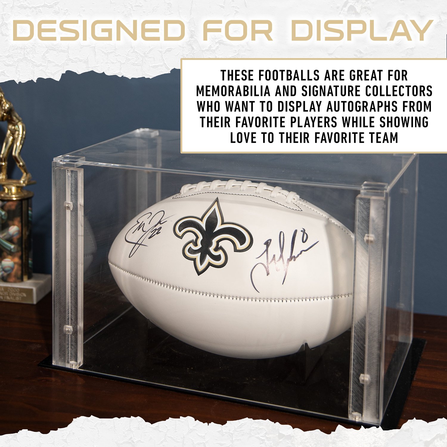 Franklin New Orleans Saints Official Size Autograph Football - view number 6