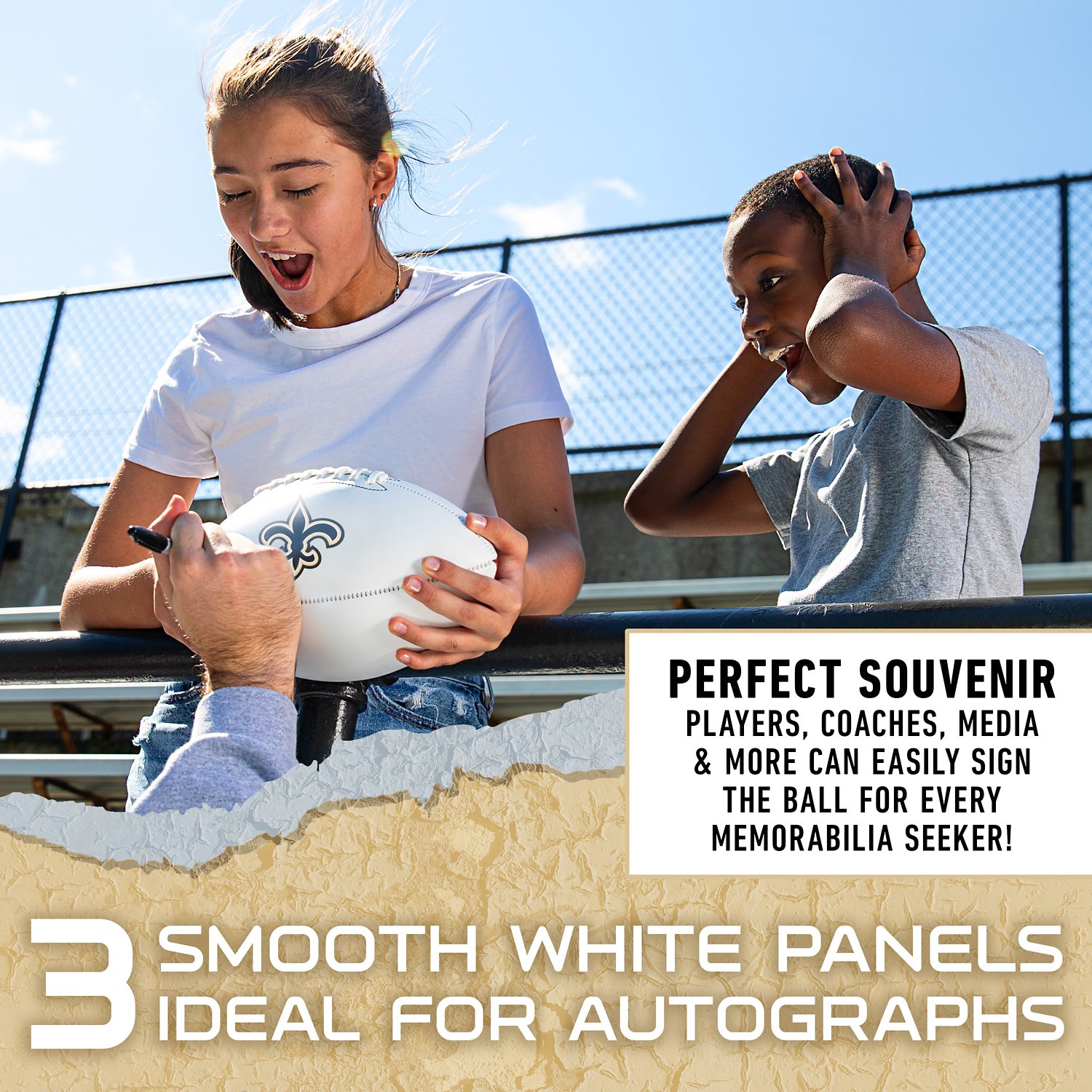 Franklin New Orleans Saints Official Size Autograph Football - view number 7