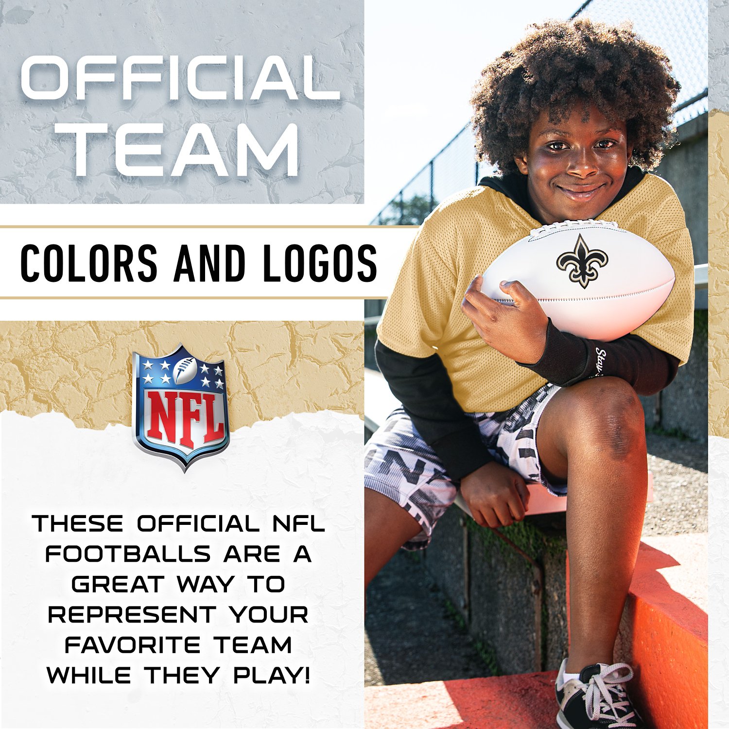 Franklin New Orleans Saints Official Size Autograph Football - view number 8