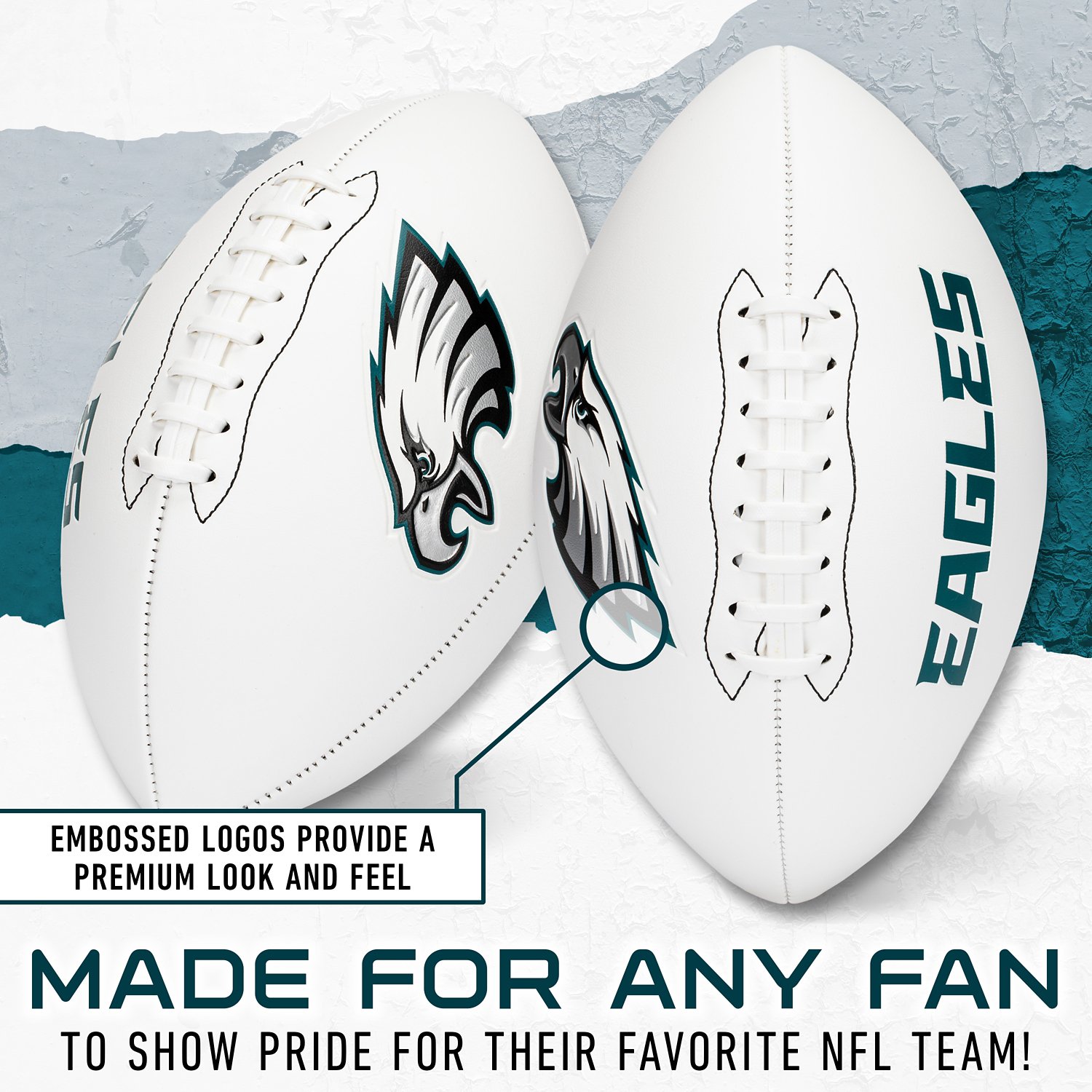 Franklin Philadelphia Eagles Official Size Autograph Football  - view number 4