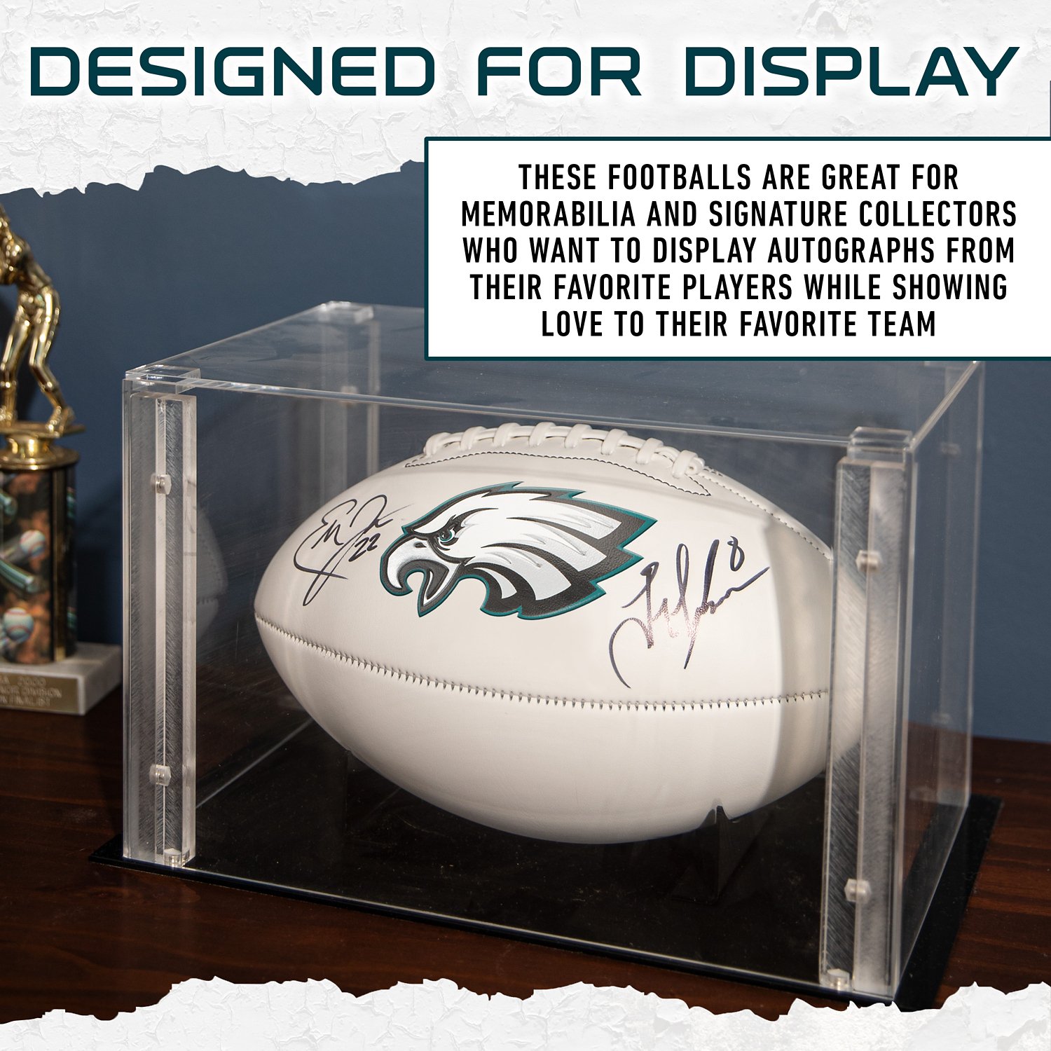 Franklin Philadelphia Eagles Official Size Autograph Football  - view number 6