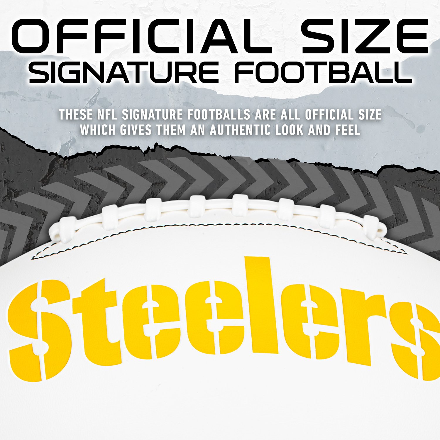 Franklin Pittsburgh Steelers Official Size Autograph Football  - view number 5
