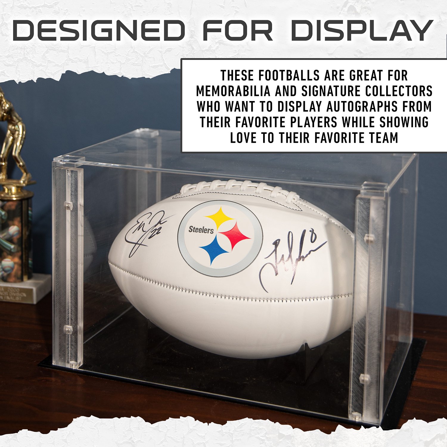 Franklin Pittsburgh Steelers Official Size Autograph Football  - view number 6