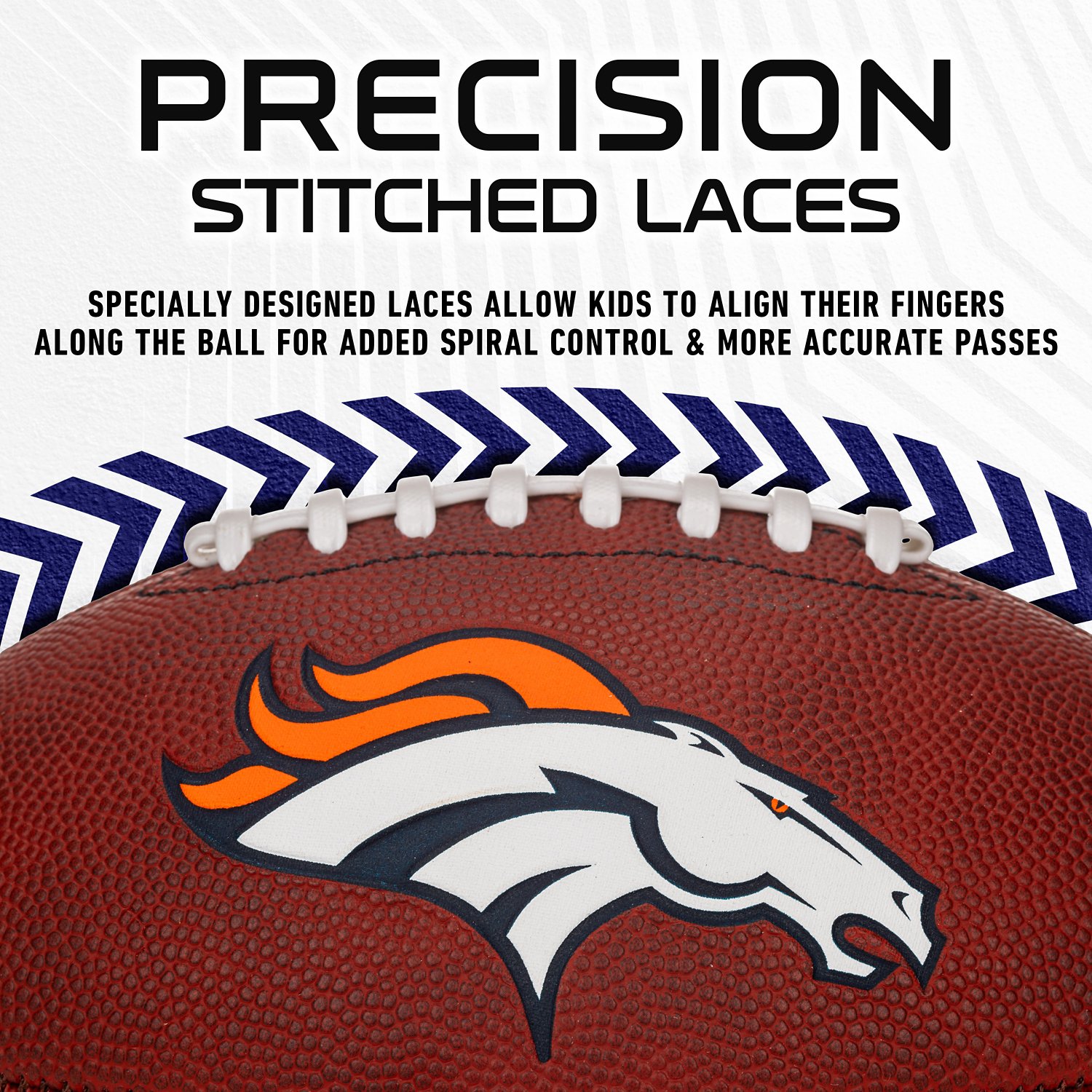 Franklin Sports Denver Broncos NFL Junior Football - view number 5