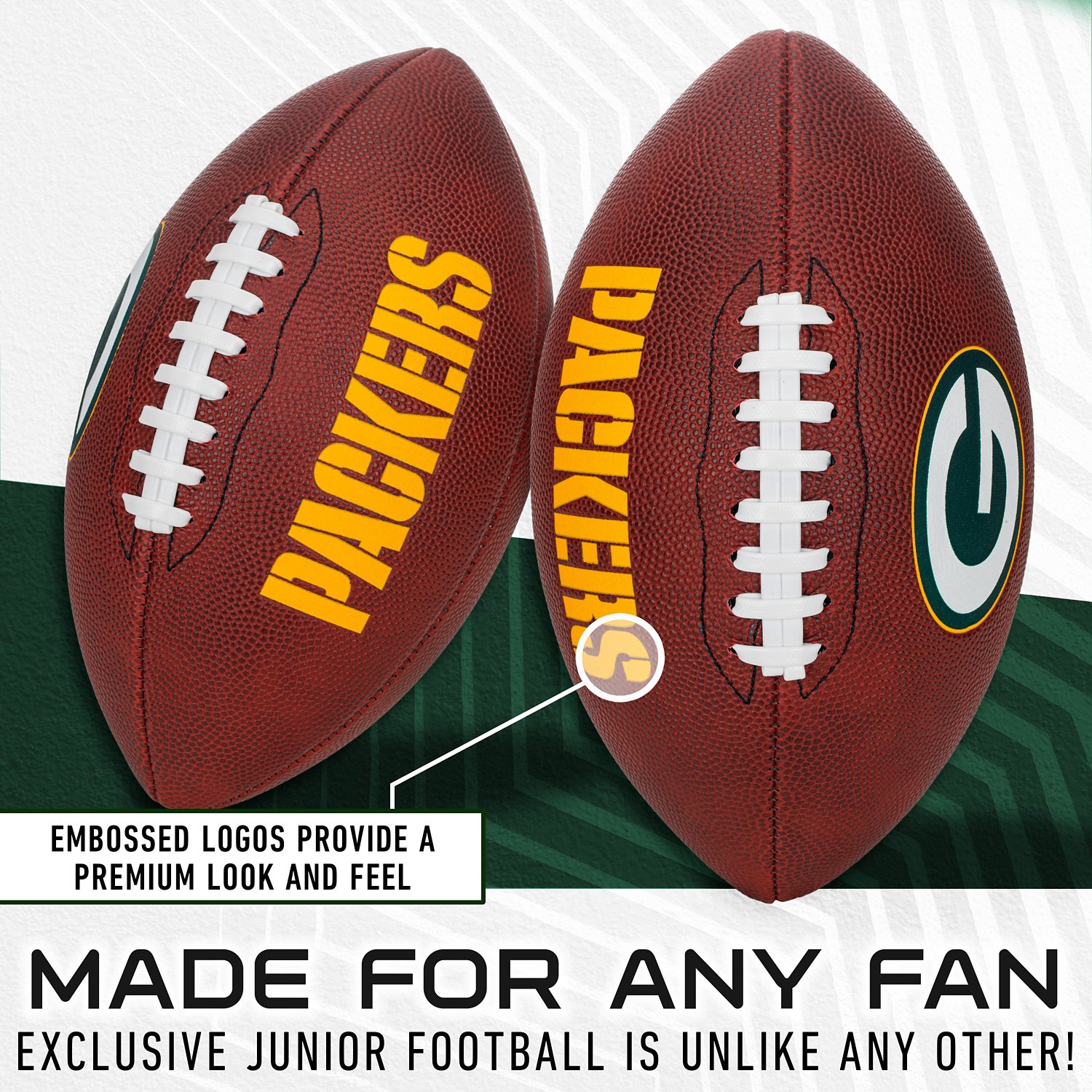 Franklin Sports Green Bay Packers NFL Junior Football - view number 4