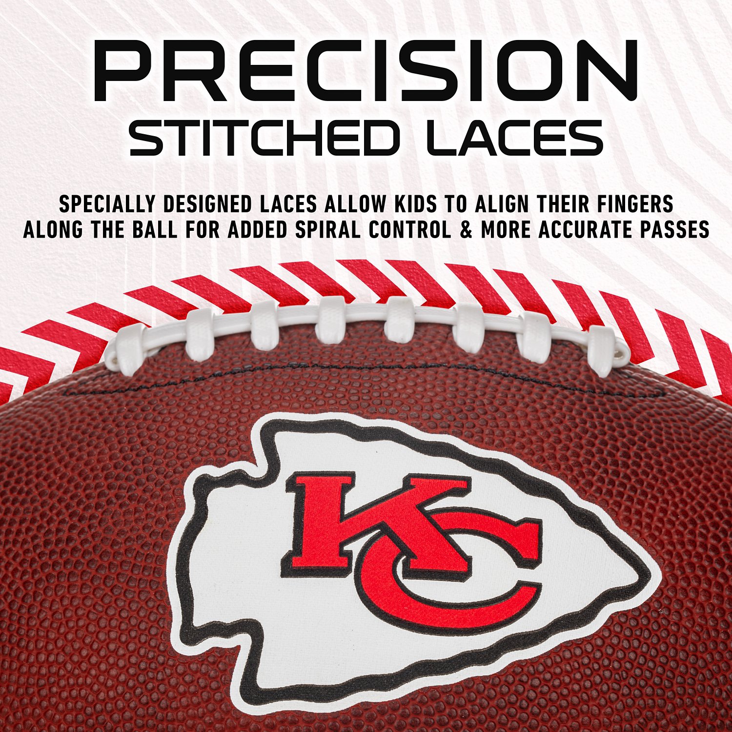 Franklin Sports Kansa City Chiefs NFL Junior Football - view number 5