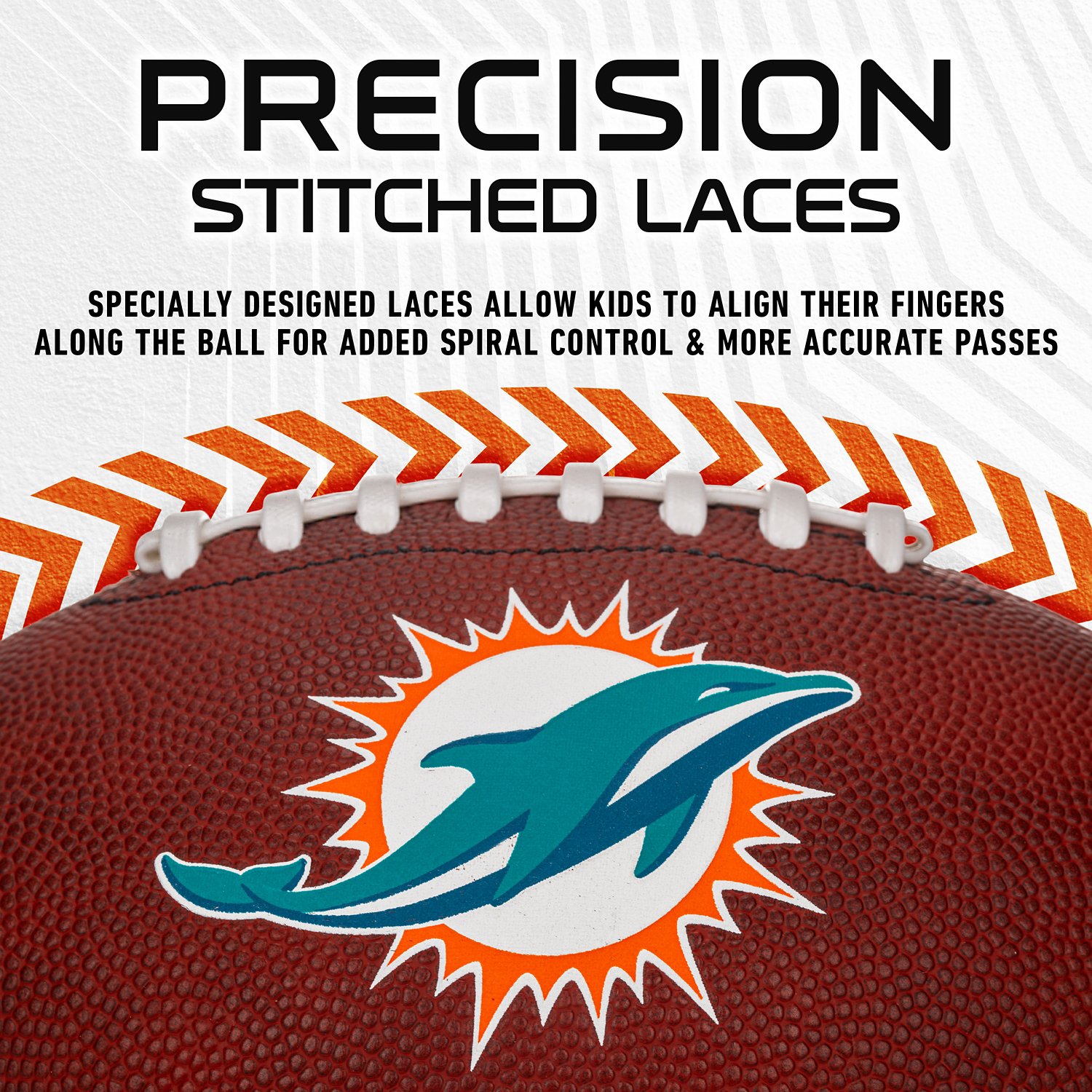 Franklin Sports Miami Dolphins NFL Junior Football - view number 5