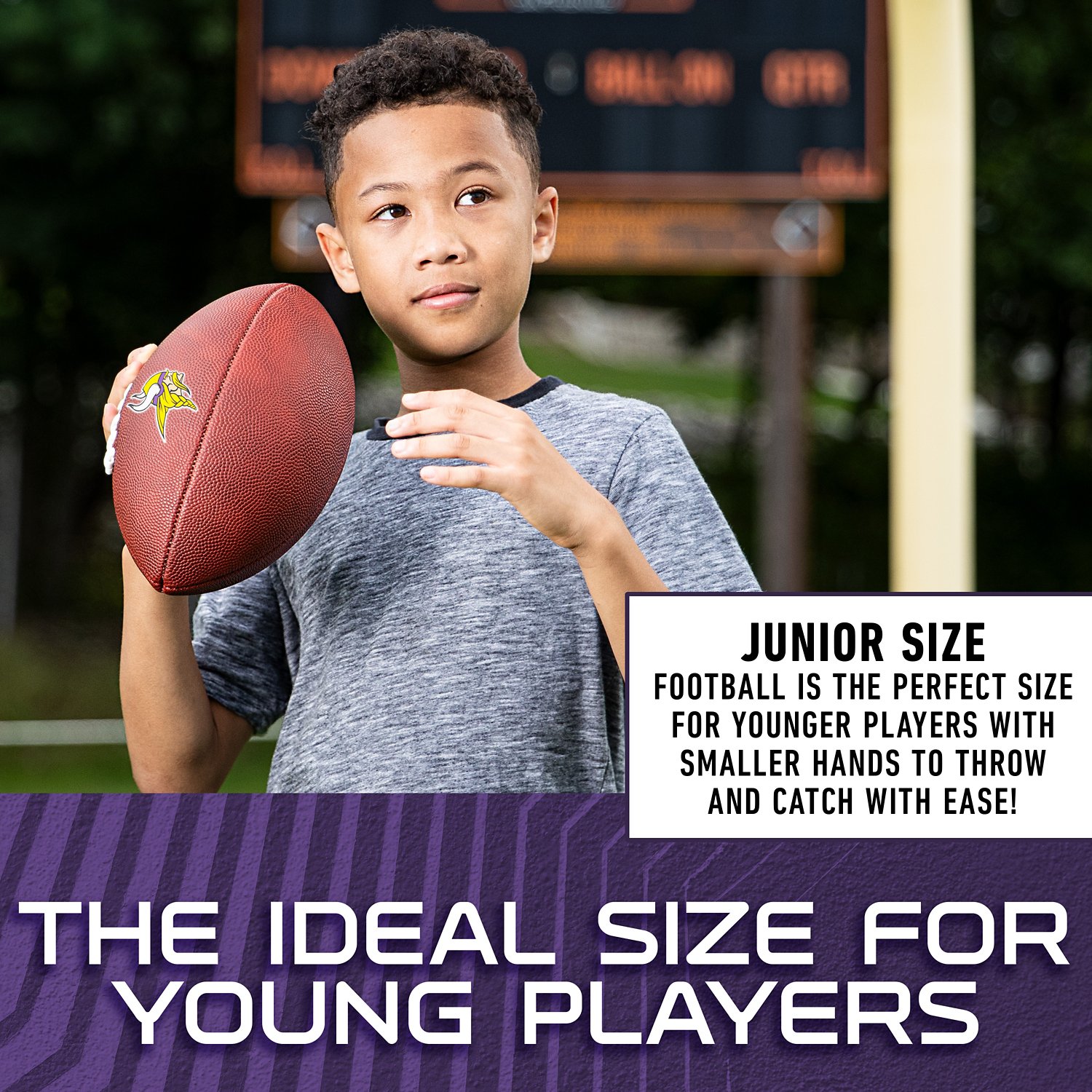 Franklin Sports Minnesota Vikings NFL Junior Football - view number 7