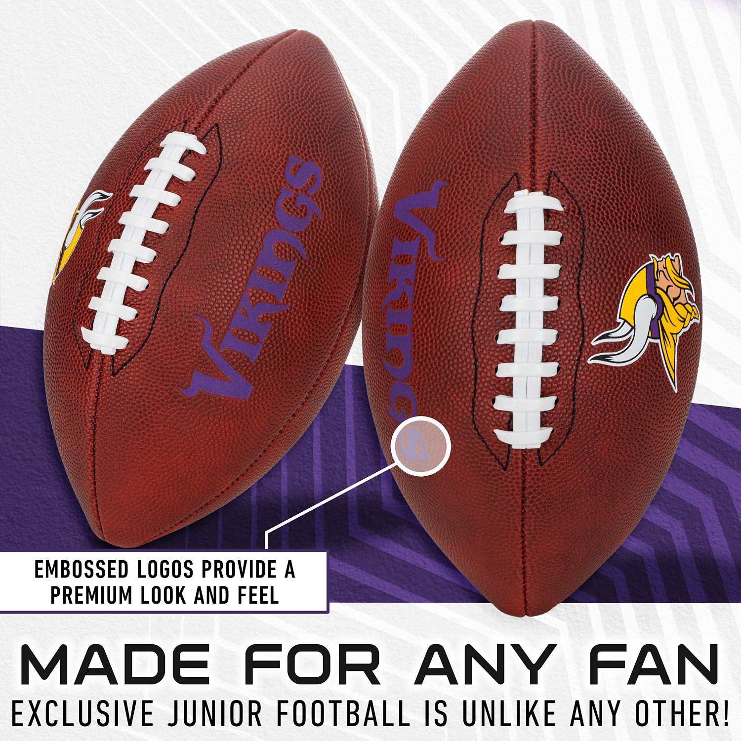 Franklin Sports Minnesota Vikings NFL Junior Football - view number 4