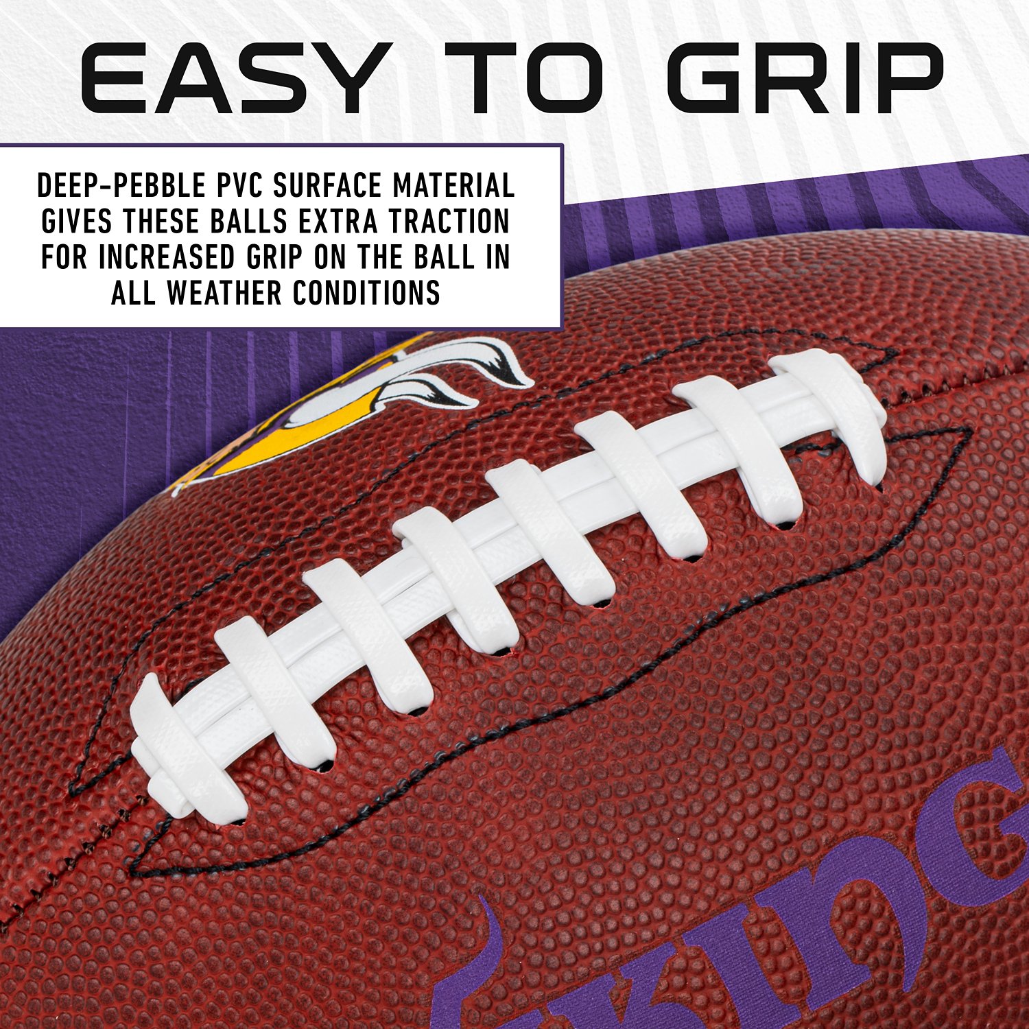 Franklin Sports Minnesota Vikings NFL Junior Football - view number 5