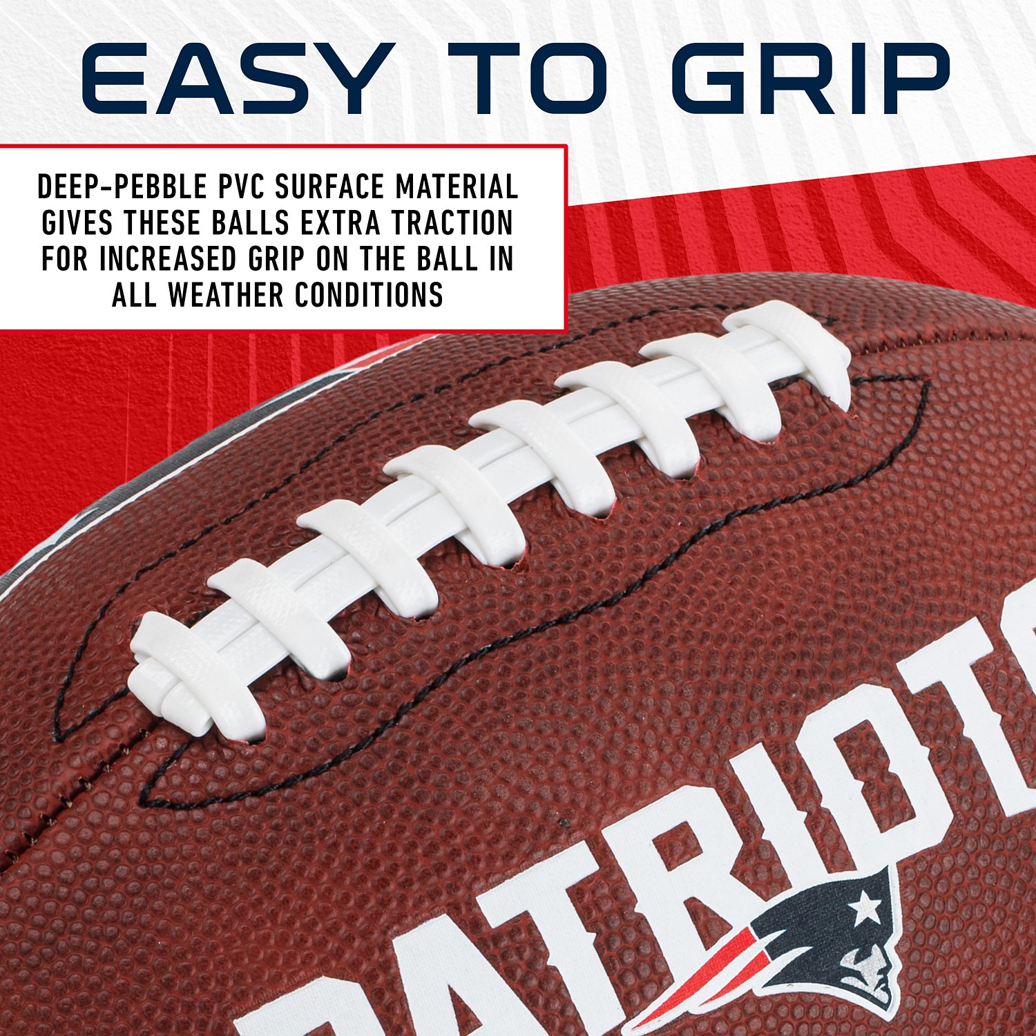 Franklin Sports New England Patriots NFL Junior Football - view number 6