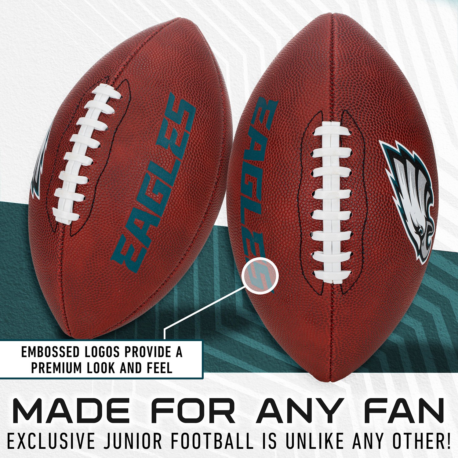 Franklin Sports Philadelphia Eagles NFL Junior Football - view number 4