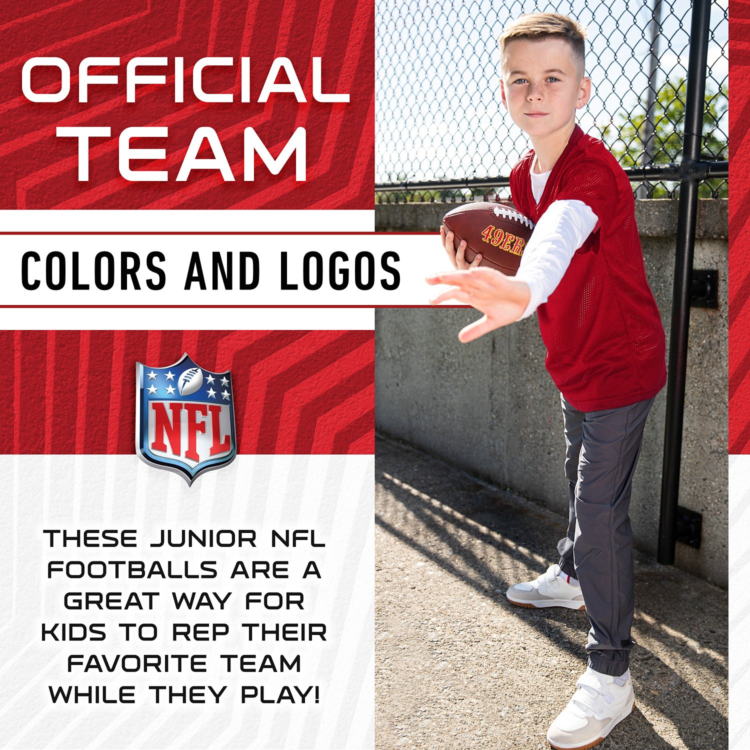 Franklin Sports San Francisco 49ers NFL Junior Football - view number 8