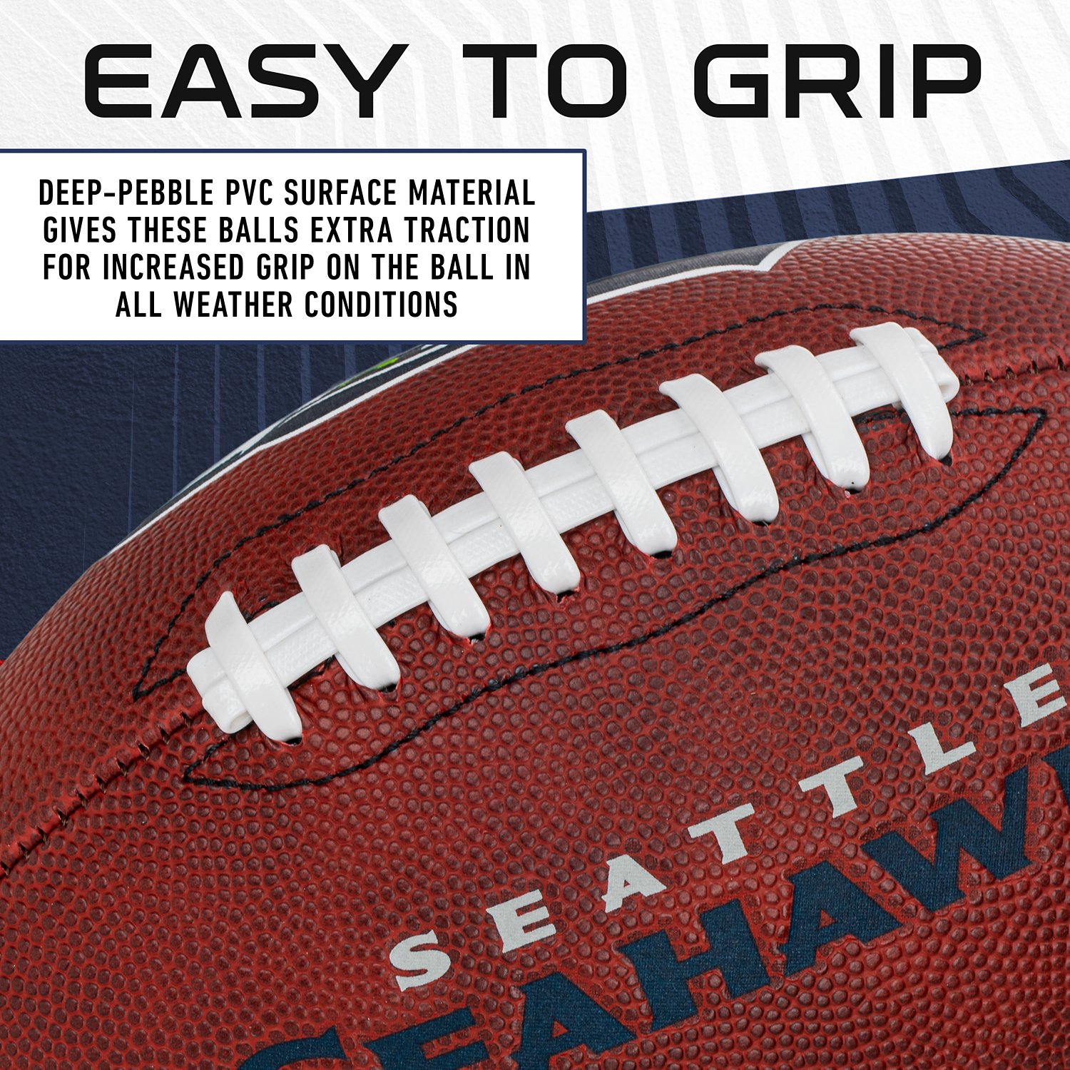 Franklin Sports Seattle Seahawks NFL Junior Football - view number 6