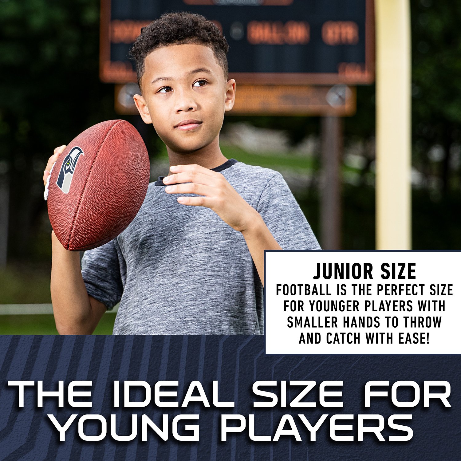Franklin Sports Seattle Seahawks NFL Junior Football - view number 7