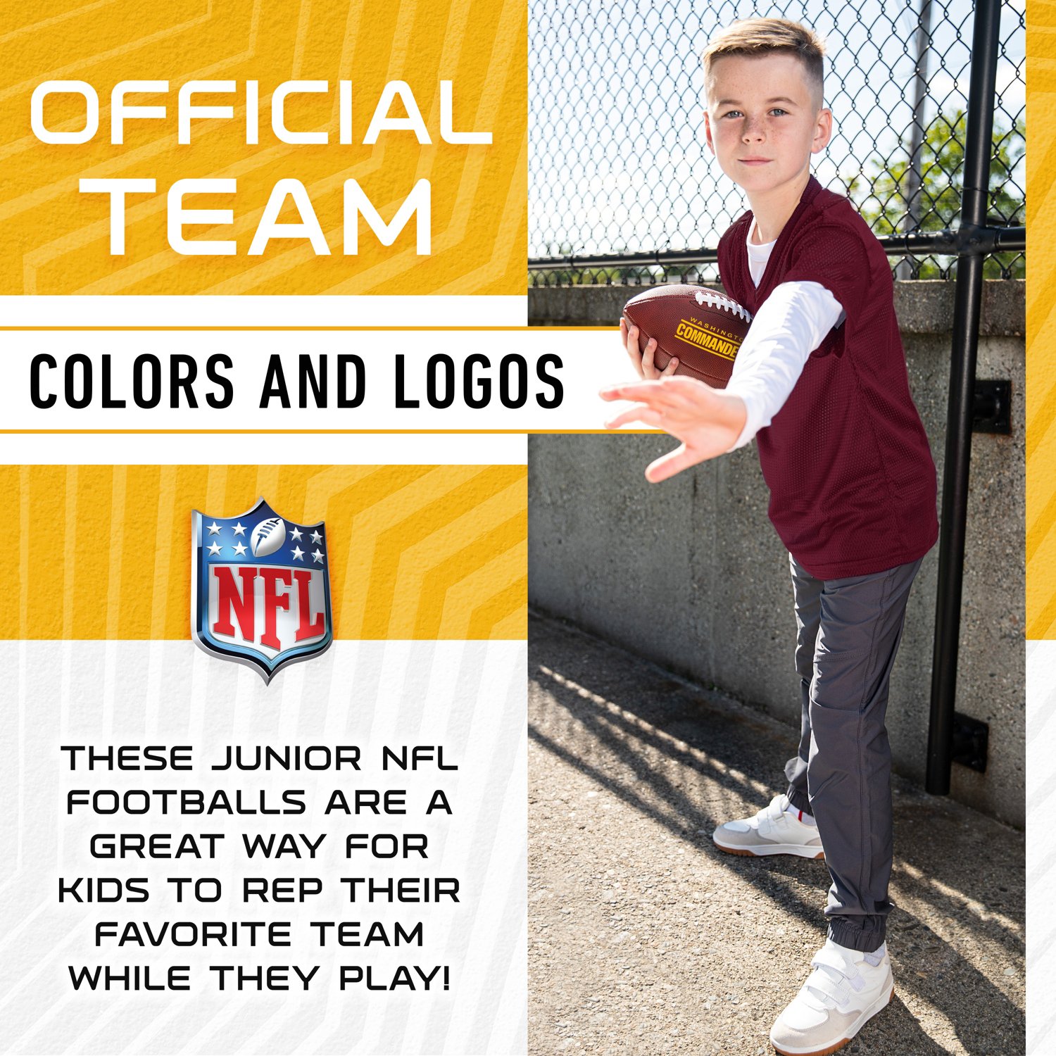 Franklin Sports Washington Commanders NFL Junior Football - view number 7