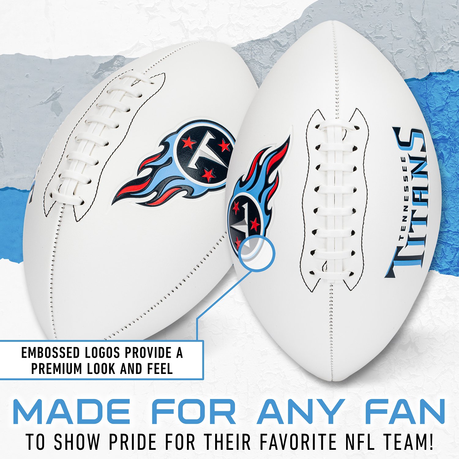 Franklin Tennessee Titans Official Size Autograph Football  - view number 4