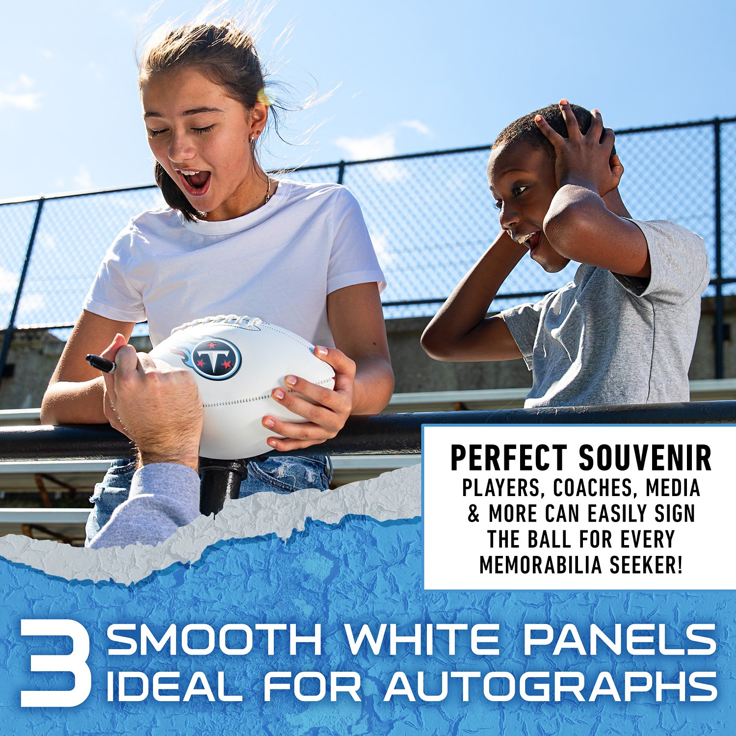 Franklin Tennessee Titans Official Size Autograph Football  - view number 7