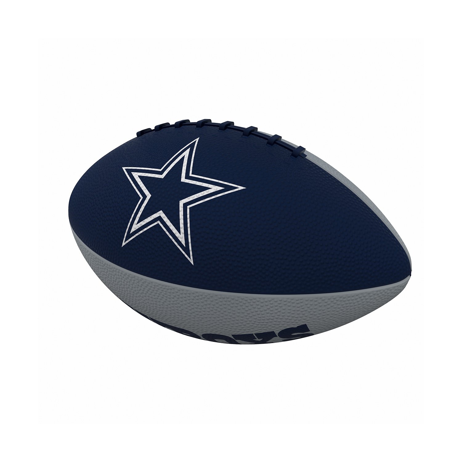 Logo Brands Dallas Cowboys Pinwheel Logo Junior-Size Rubber Football                                                             - view number 2