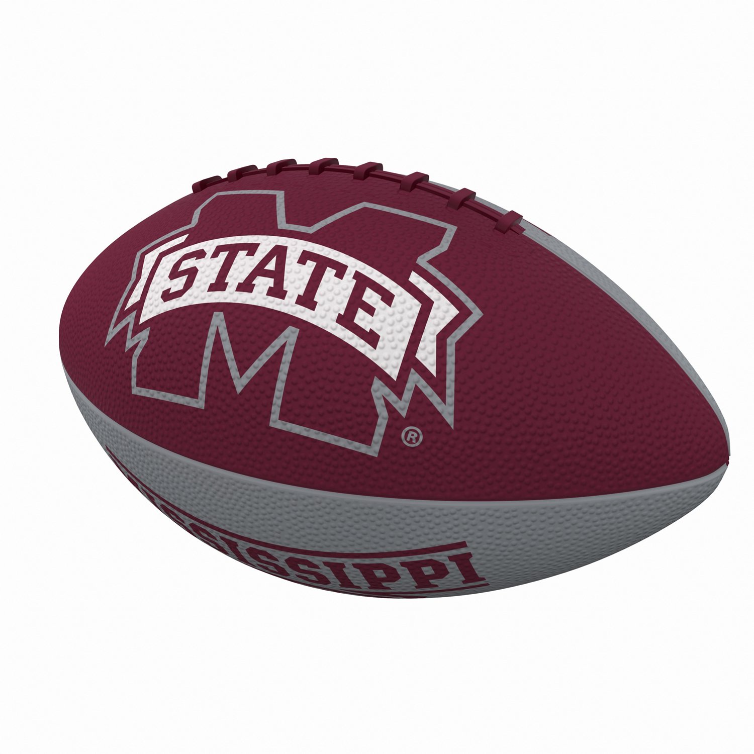 Logo Brands Mississippi State University Pinwheel Logo Junior Size Rubber Football                                               - view number 2