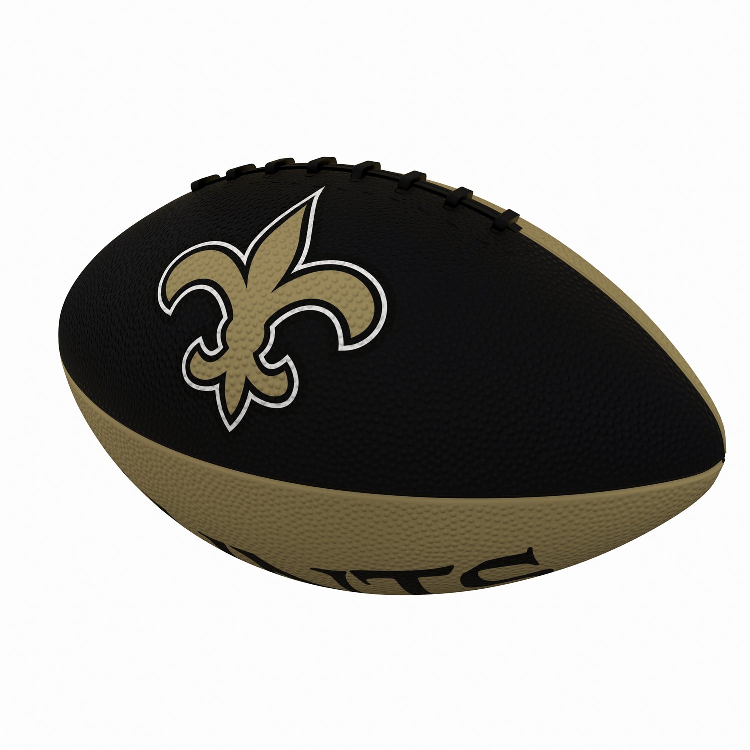 Logo Brands New Orleans Saints Pinwheel Logo Junior-Size Rubber Football                                                         - view number 2