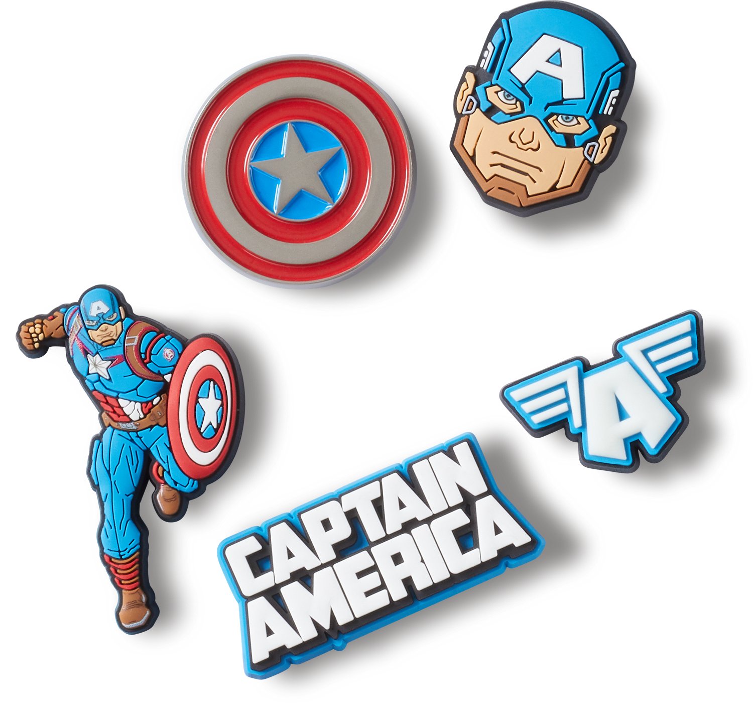 Crocs Jibbitz Captain America 5-Pack                                                                                             - view number 2