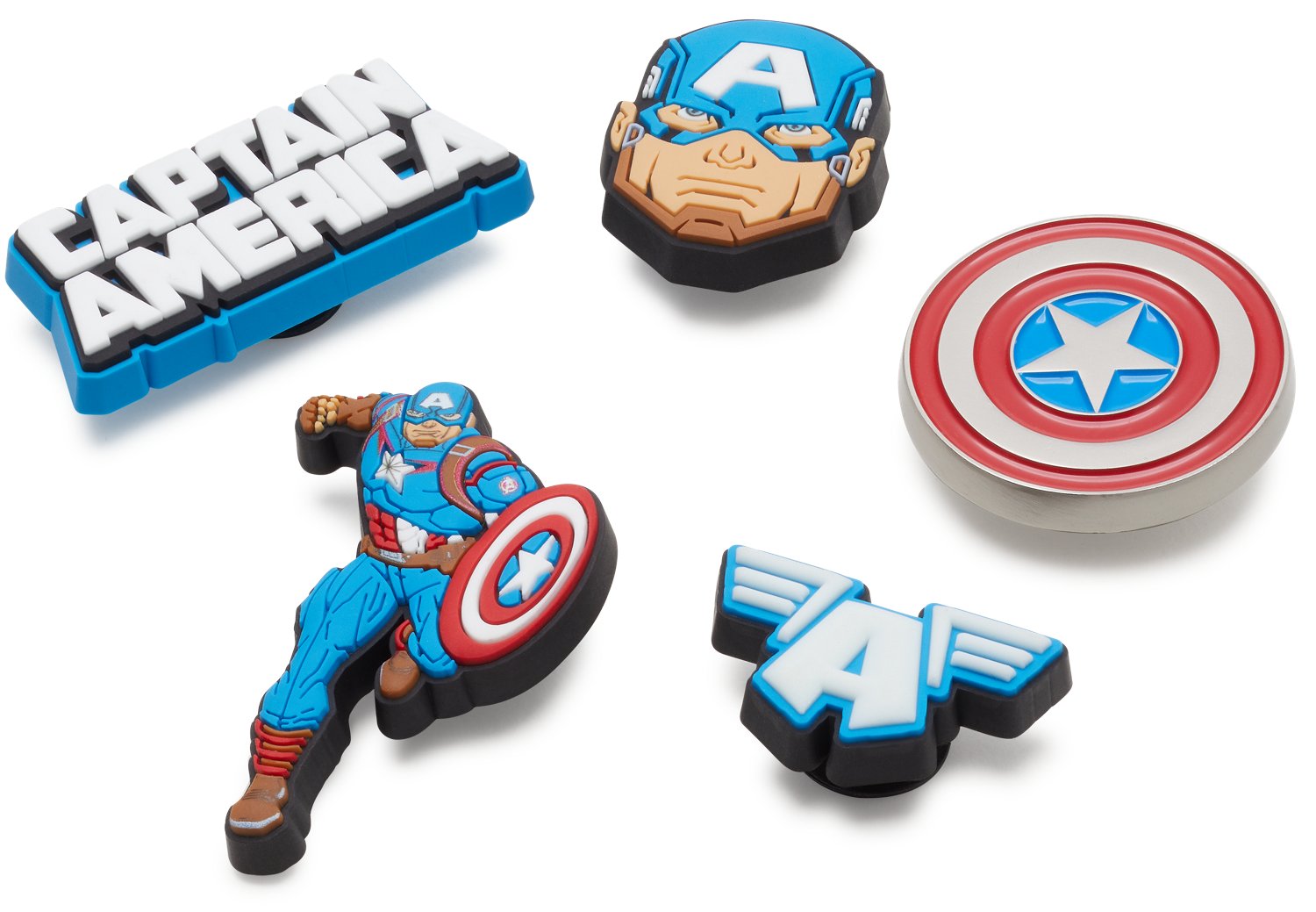 Crocs Jibbitz Captain America 5-Pack                                                                                             - view number 3