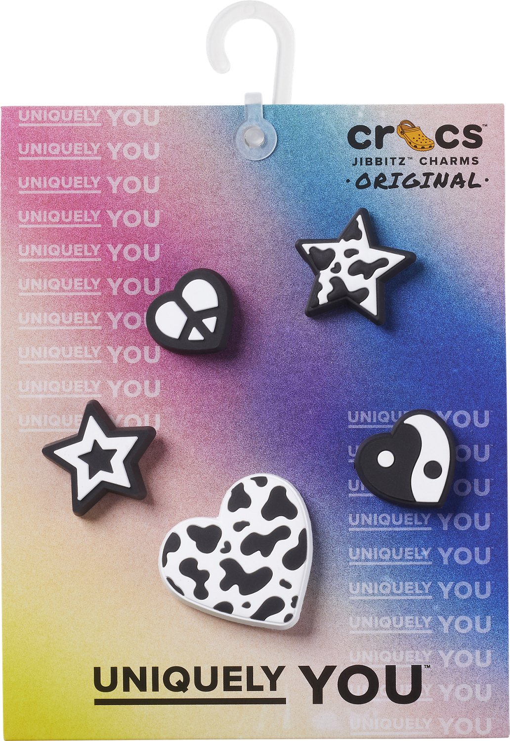 Crocs Jibbitz Mono BnW Charms 5-Pack | Academy
