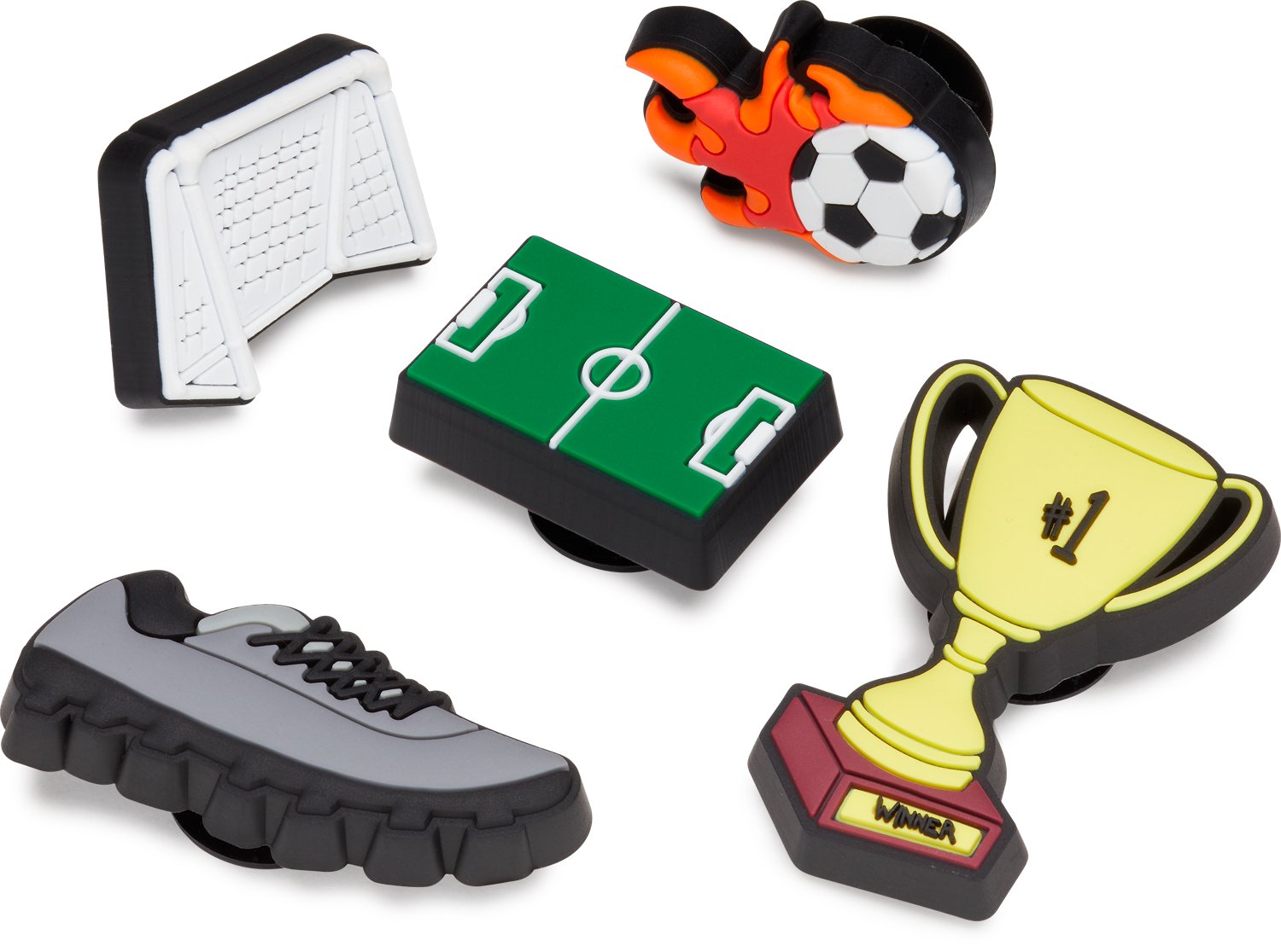 Crocs Jibbitz Soccer Celebration Charms 5-Pack