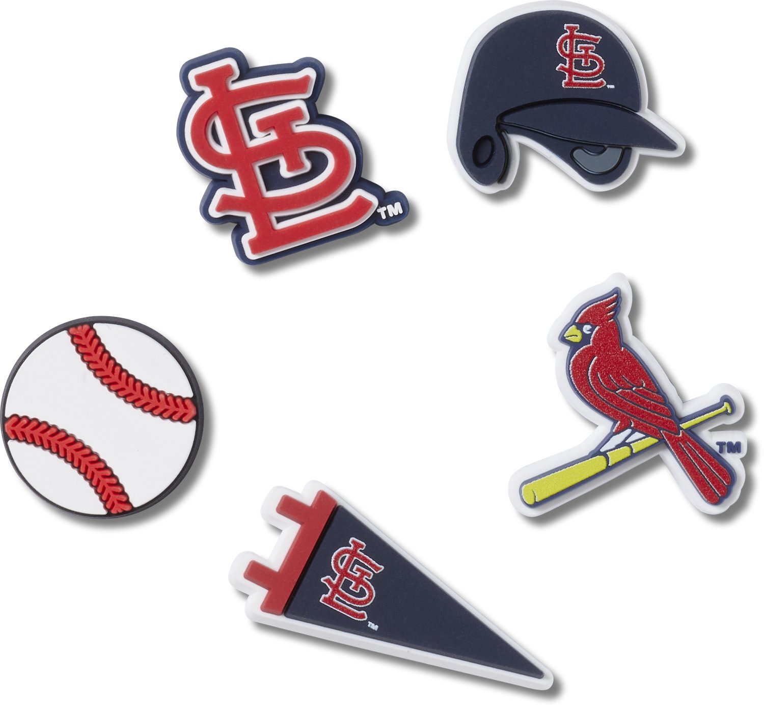 Crocs St. Louis Cardinals Jibbitz Charms 5-Pack                                                                                  - view number 1