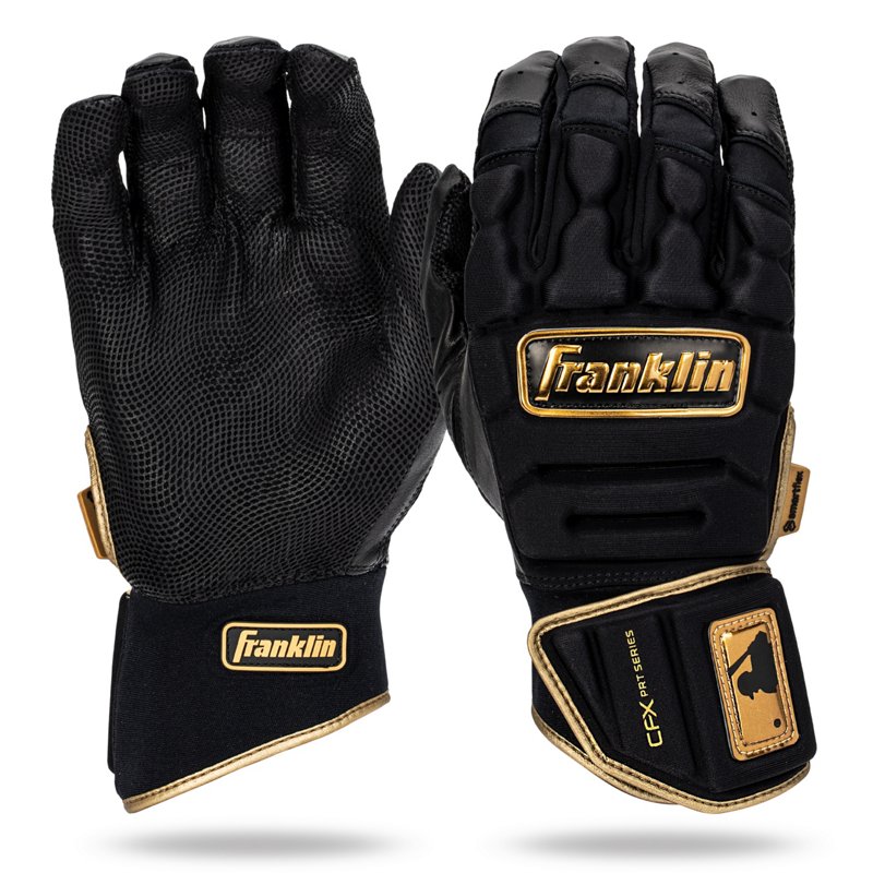 Franklin Adult MLB CFX PRT Series Batting Gloves Black/Gold, X-Large – at Academy Sports