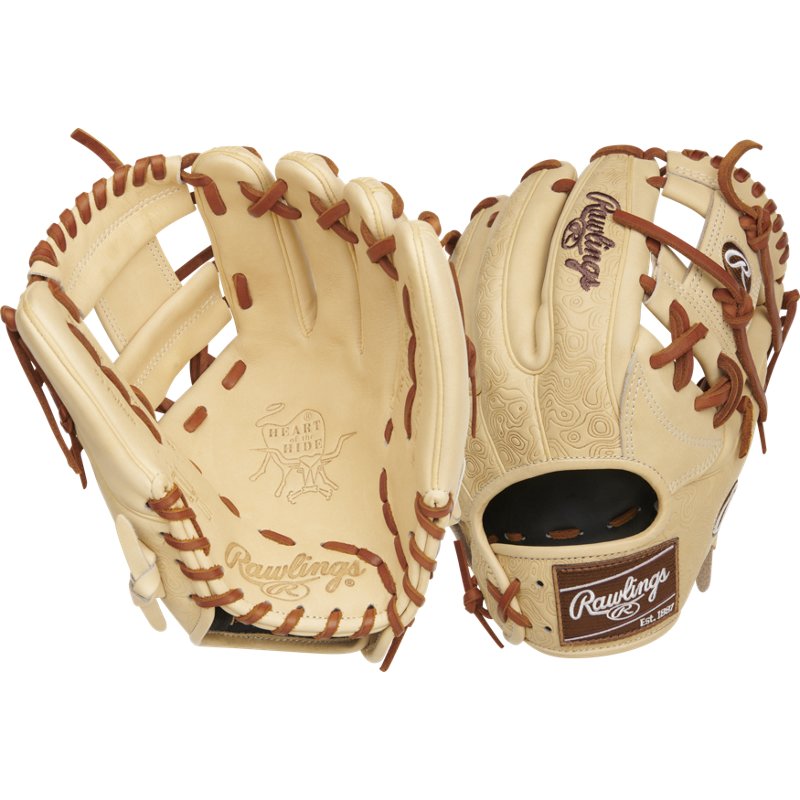 Rawlings Adults' Heart of the Hide Limited Edition 11.5 in Baseball Fielding Glove Camel - Sball/Bball Glove And Mitt at Academy Sports